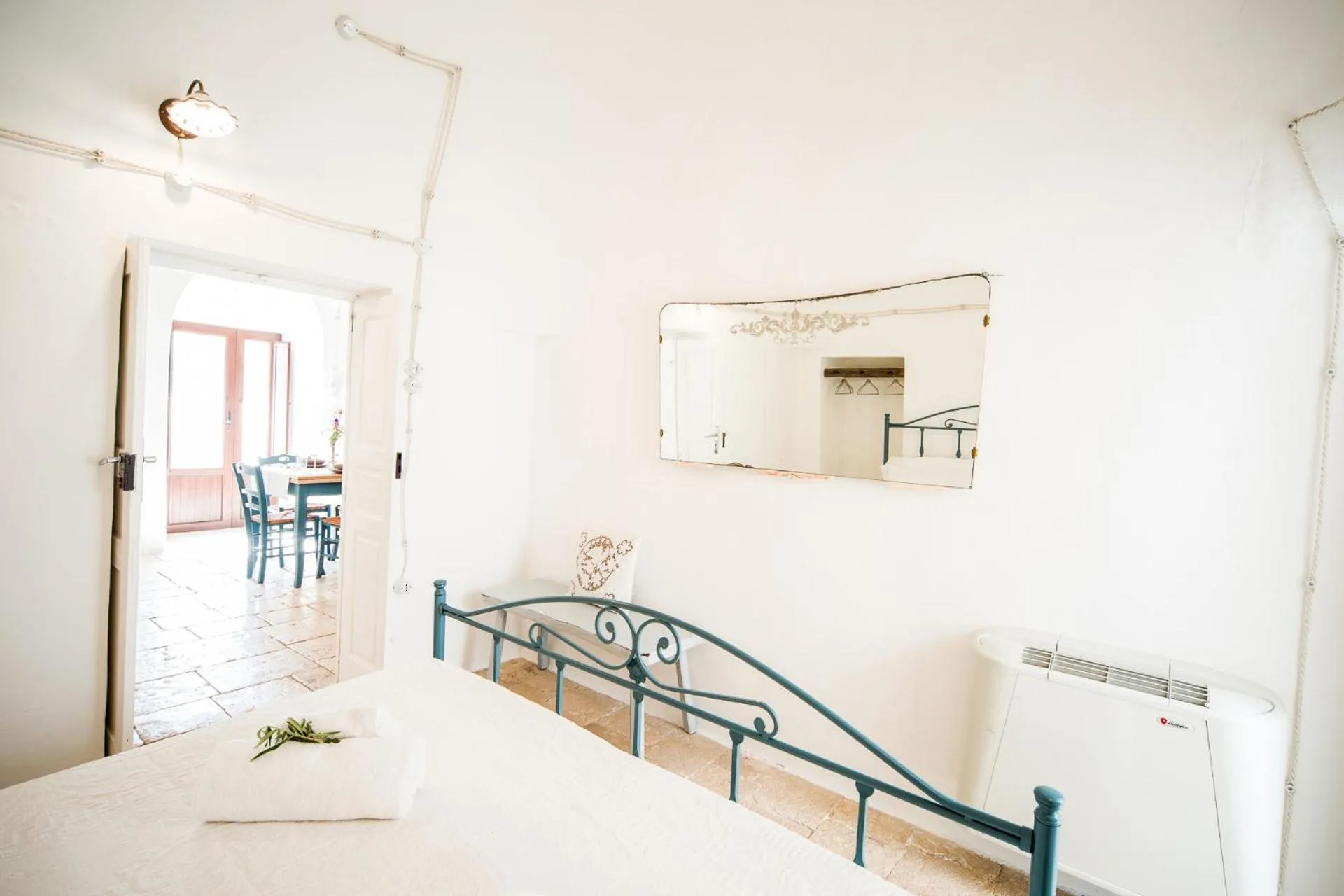 Bed in Trulli Nuova Aia Resort