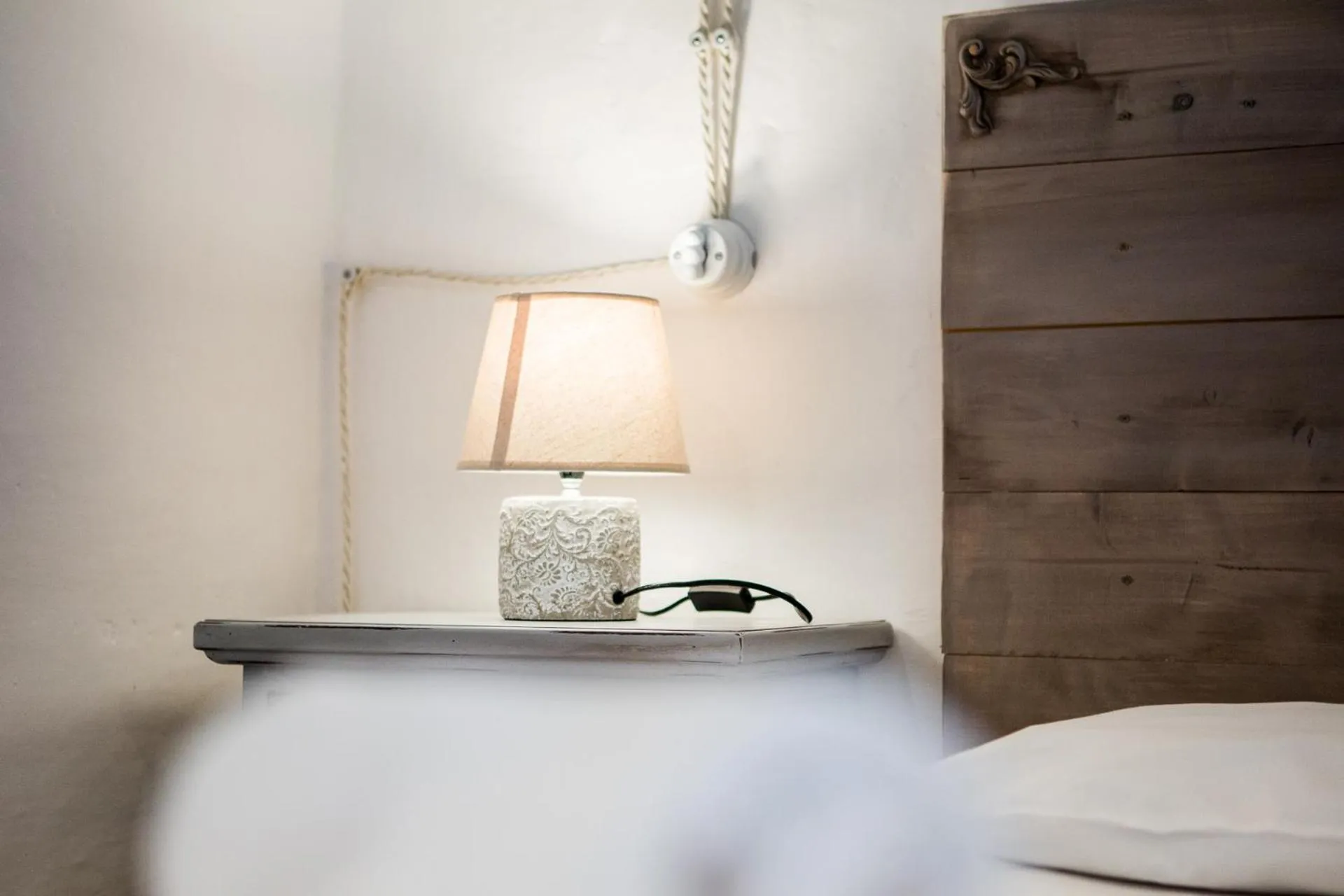 Bed in Trulli Nuova Aia Resort