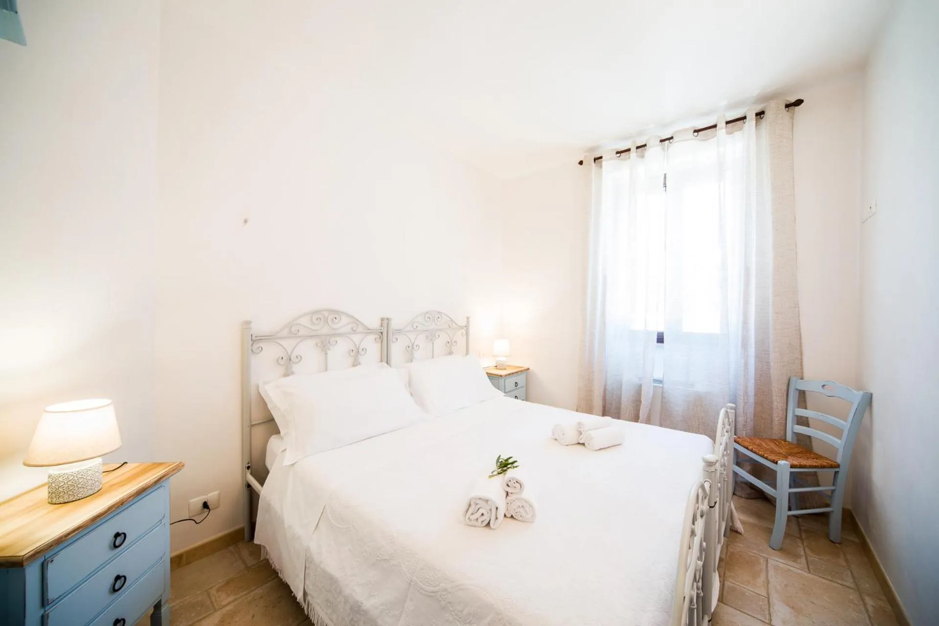 Bed in Trulli Nuova Aia Resort