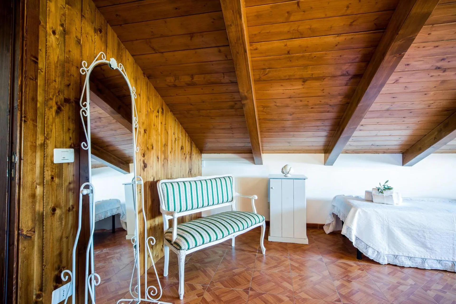 Bed in Trulli Nuova Aia Resort