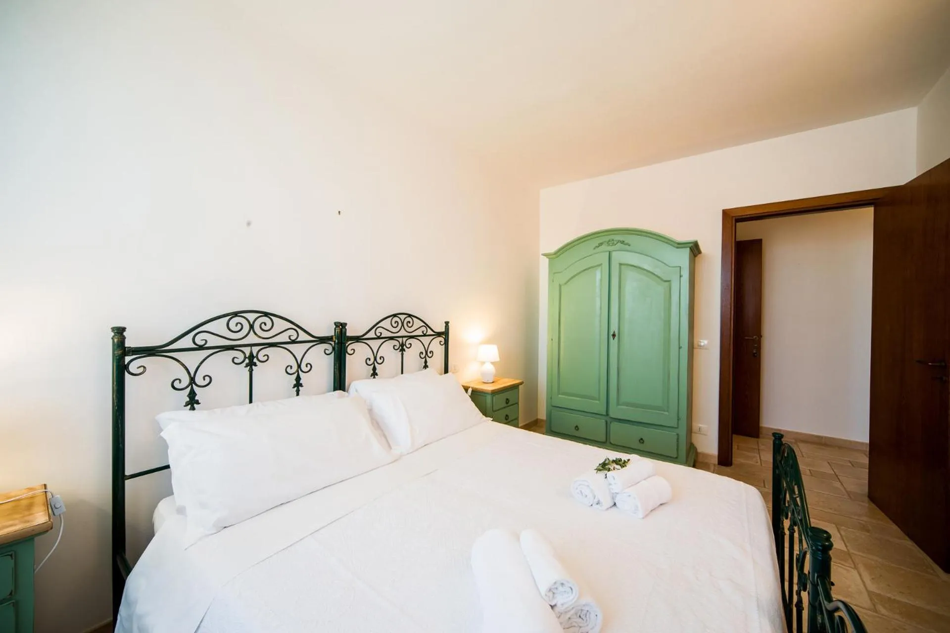 Bed in Trulli Nuova Aia Resort