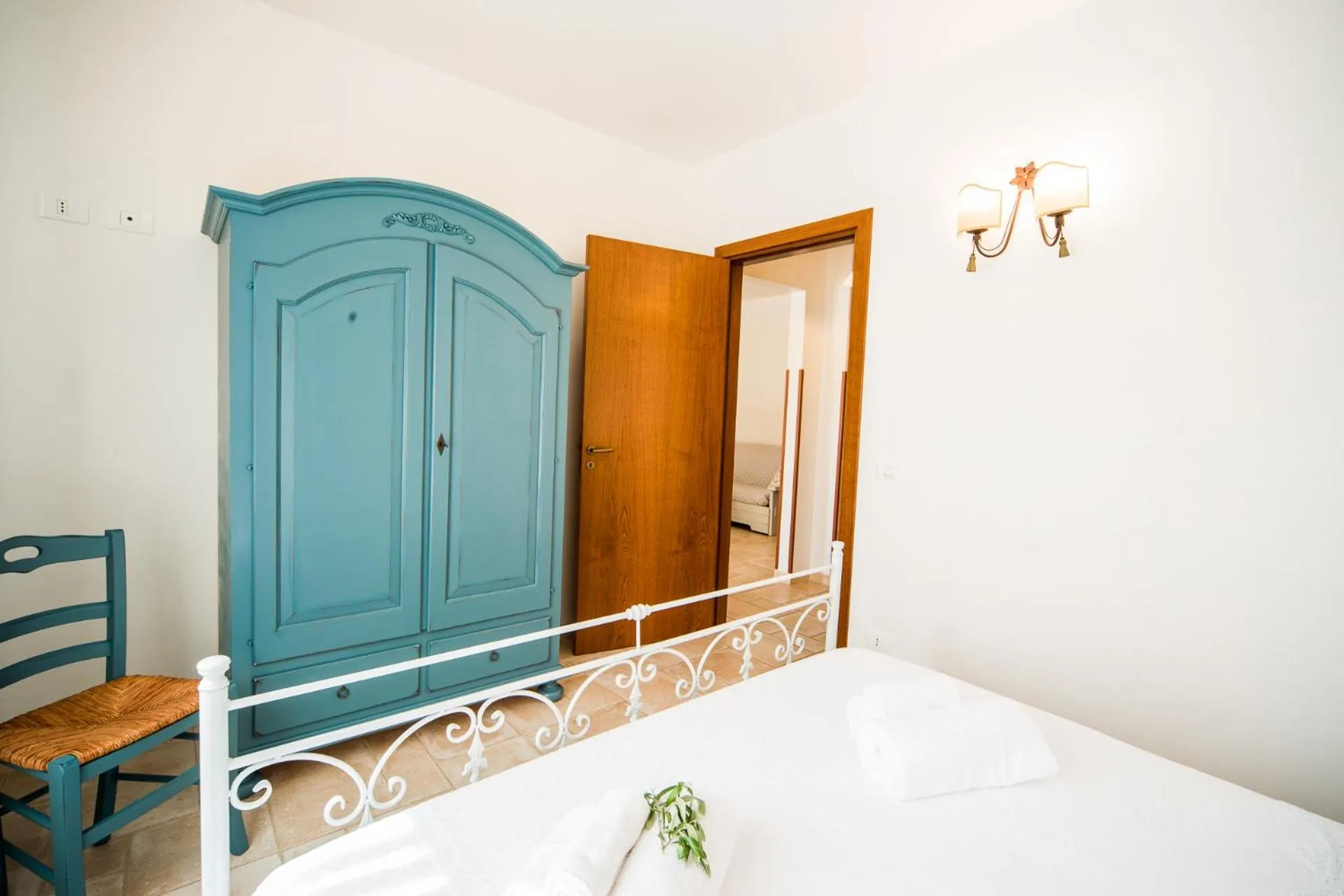 Bed in Trulli Nuova Aia Resort