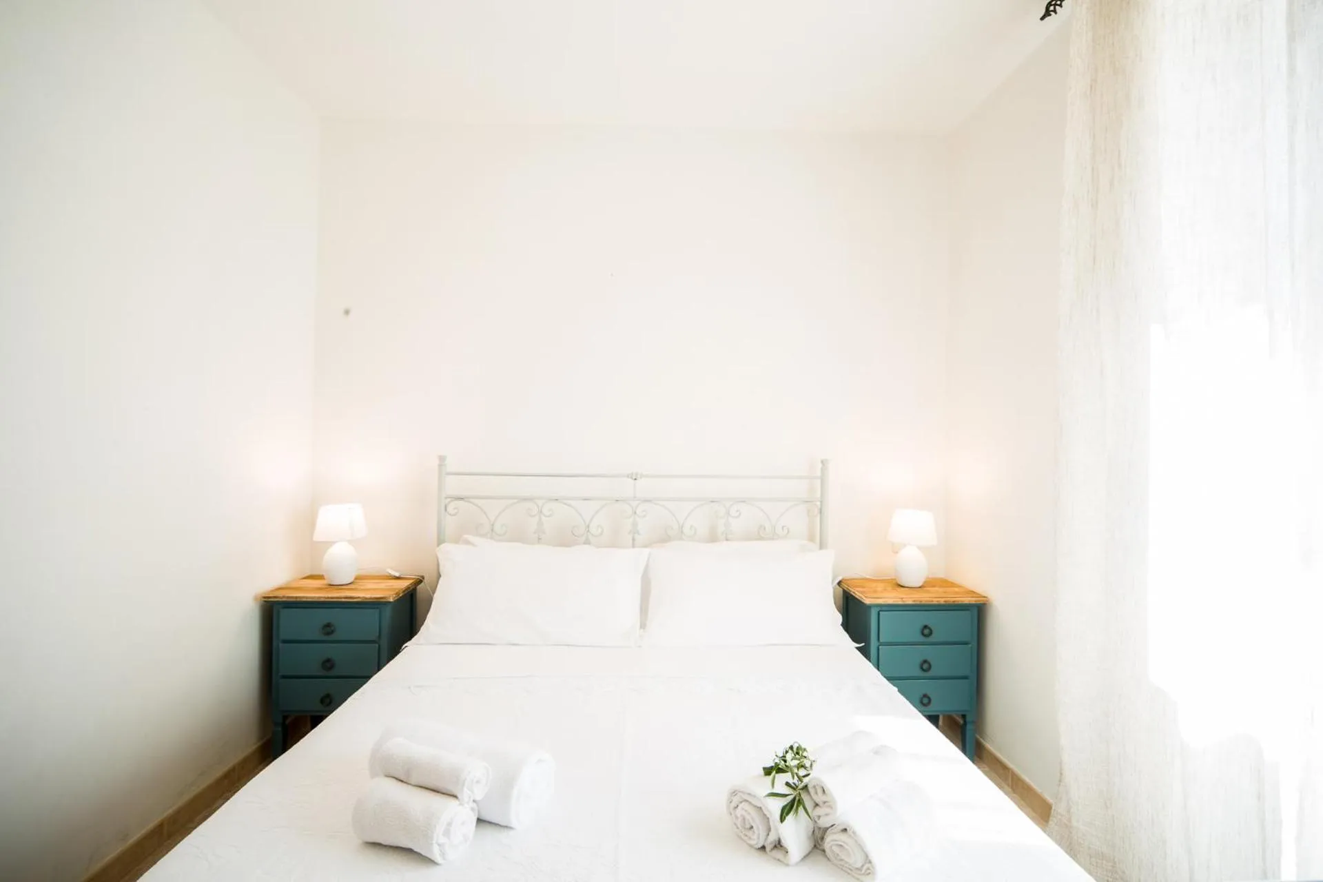 Bed in Trulli Nuova Aia Resort