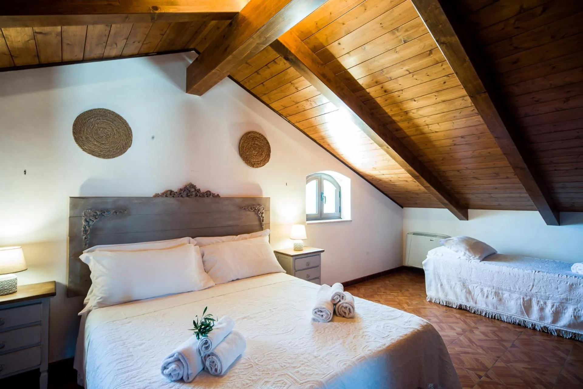 Bed in Trulli Nuova Aia Resort