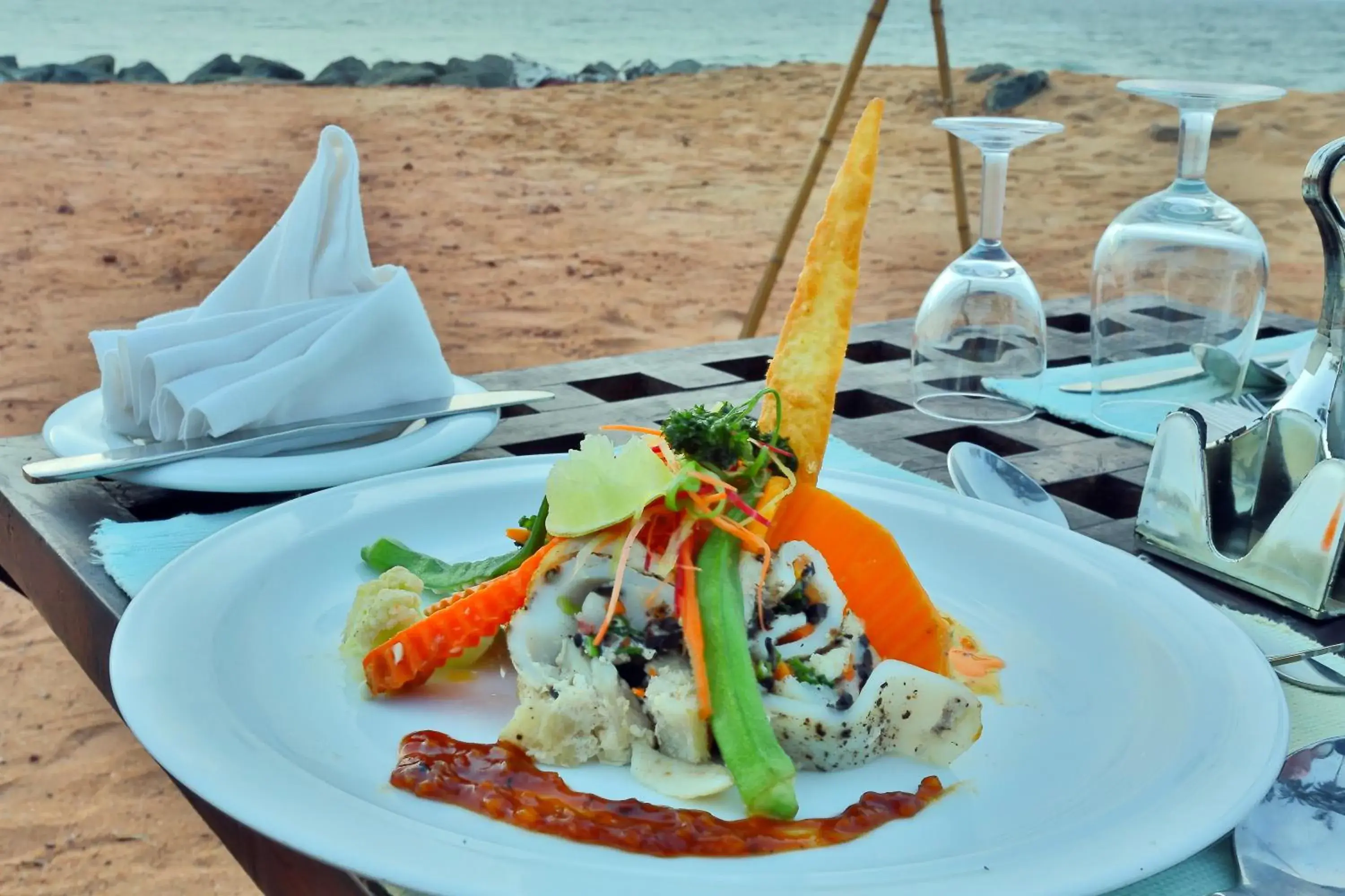 Food close-up in Amagi Beach – Secluded Slice of Paradise Food close-up in Amagi Beach – Secluded Slice of Paradise