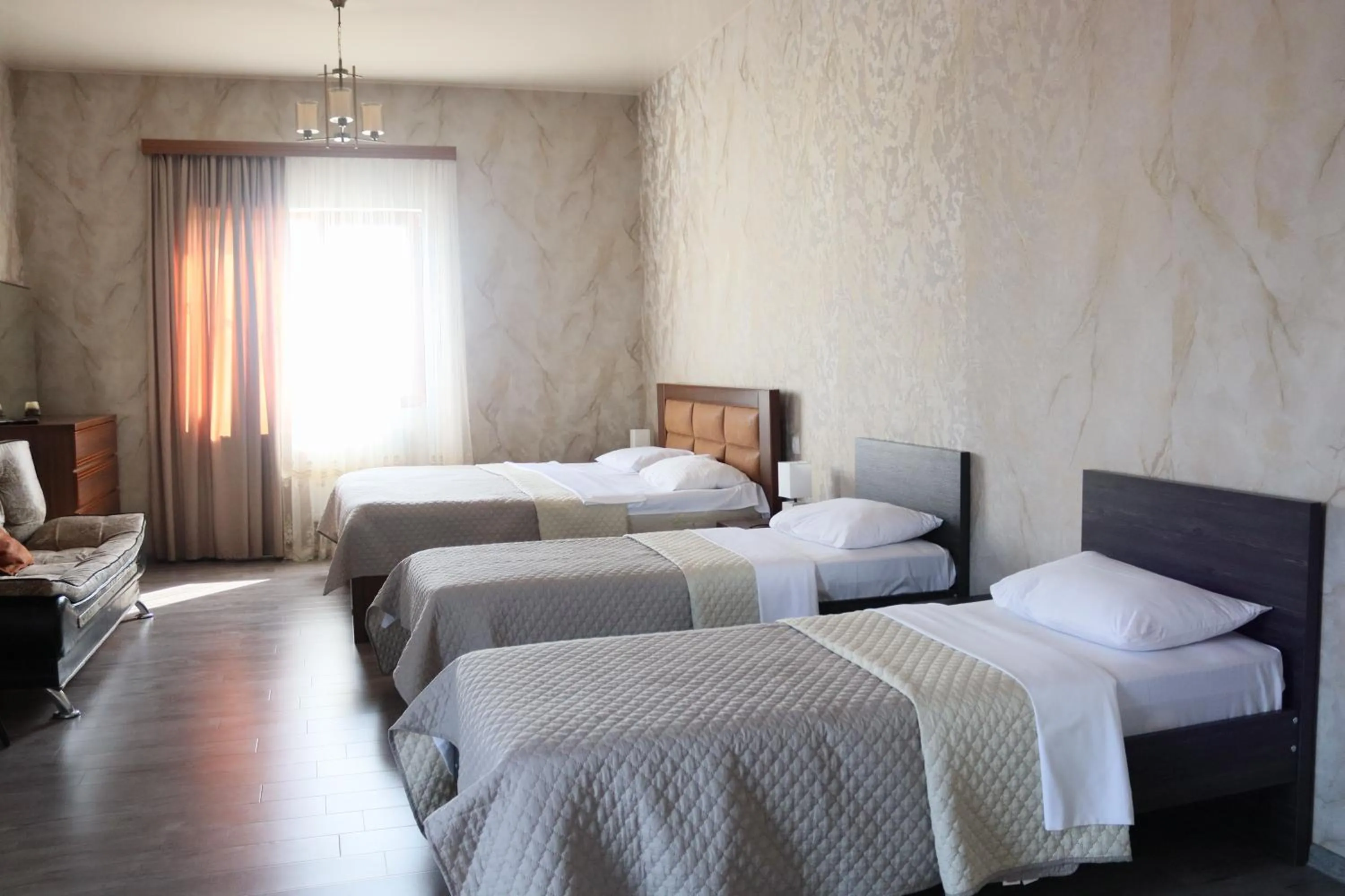 Bed in Hotel West Face