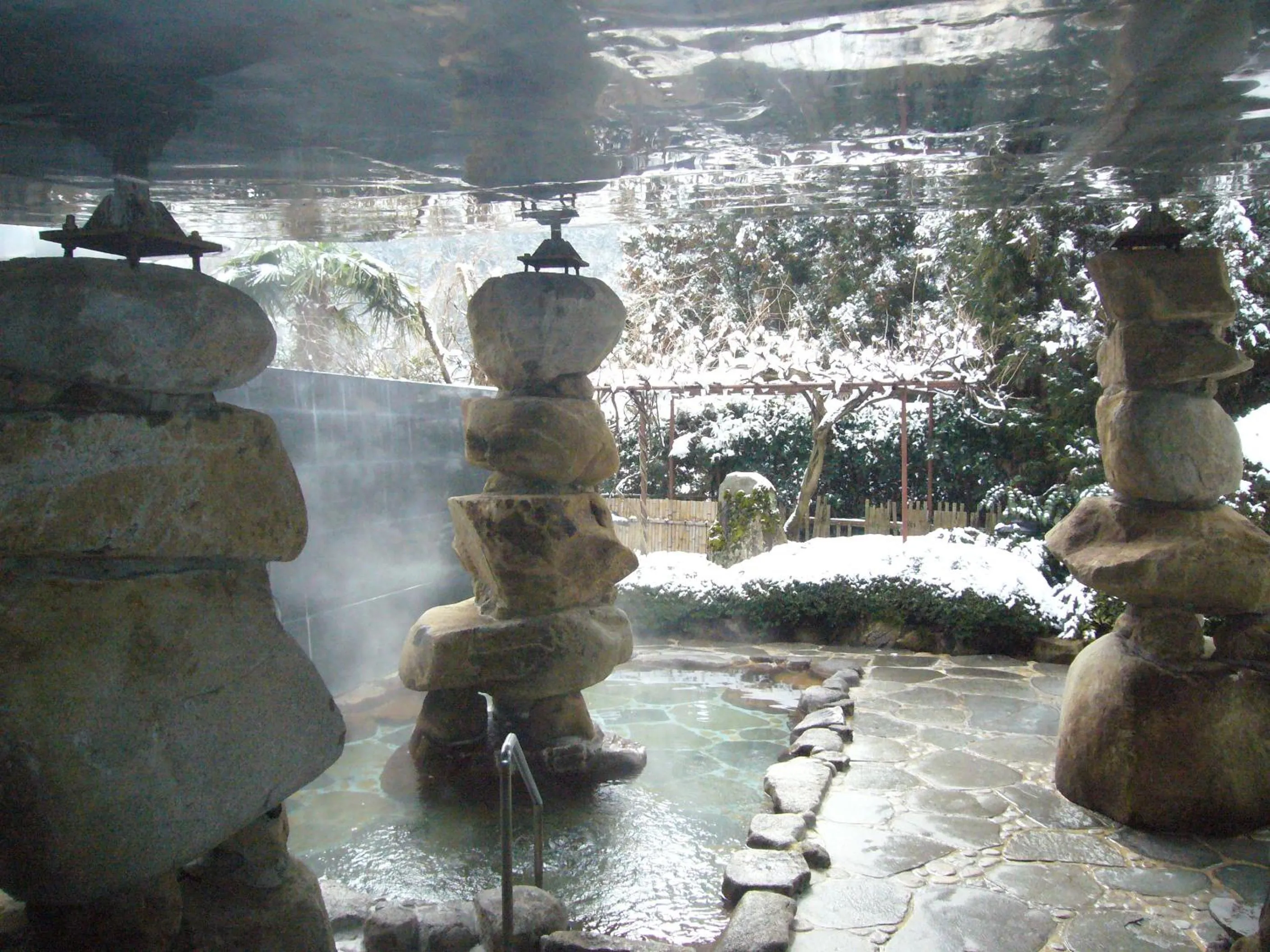 Open Air Bath in 湯郷グランドホテル Yunogo Onsen Yunogo Grand Hotel