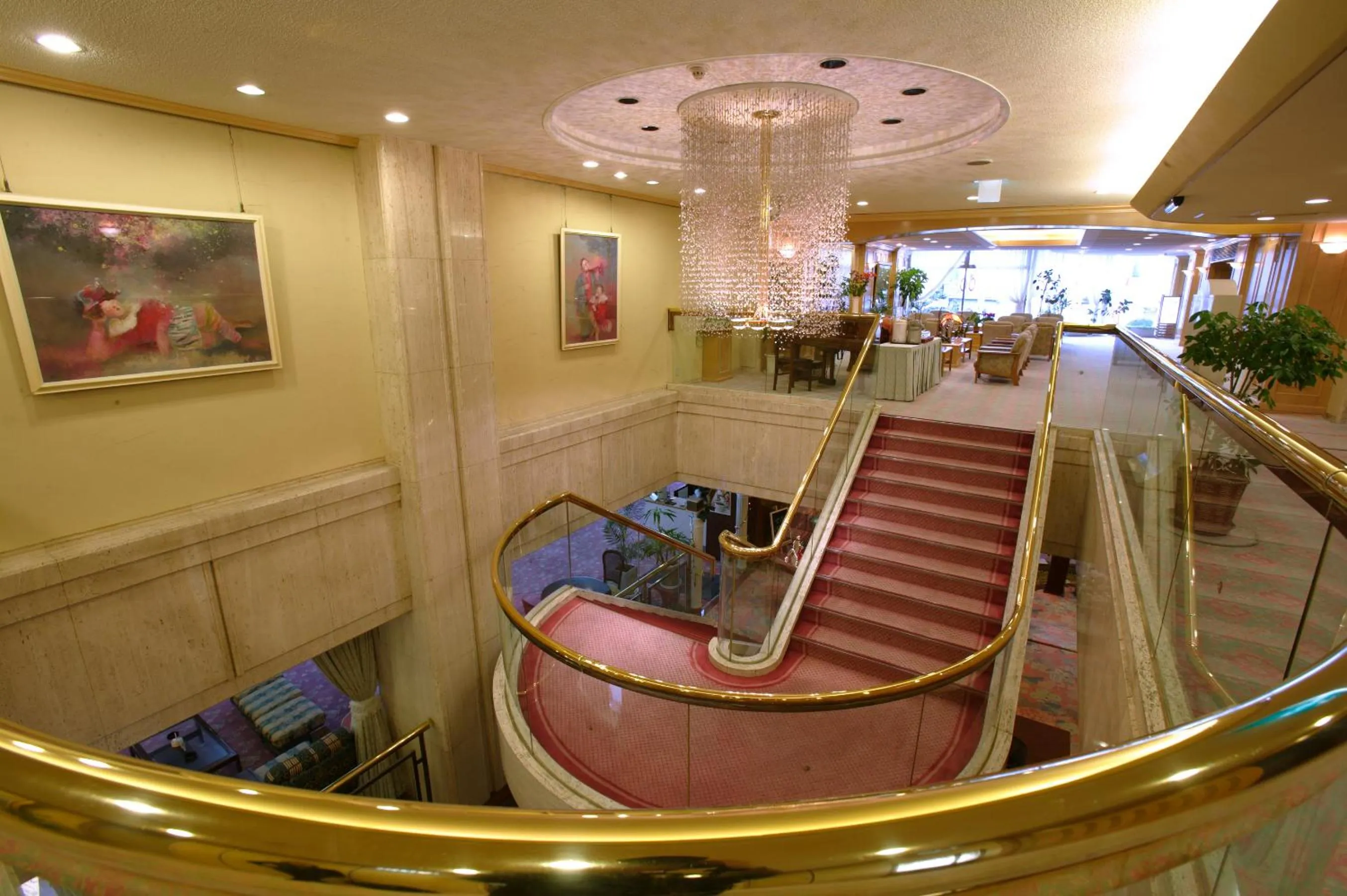 Lobby or reception in 湯郷グランドホテル Yunogo Onsen Yunogo Grand Hotel