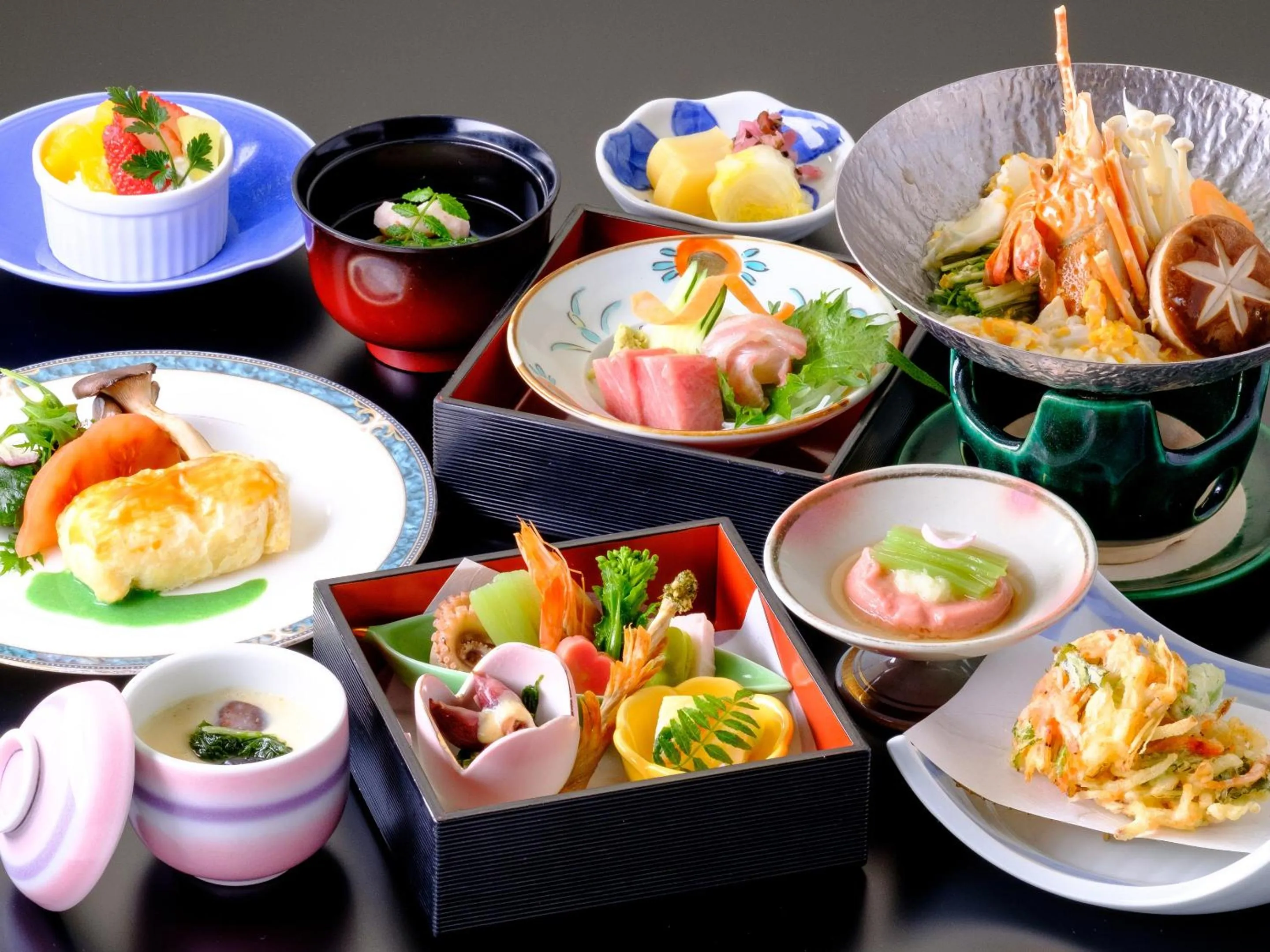 Food in 湯郷グランドホテル Yunogo Onsen Yunogo Grand Hotel