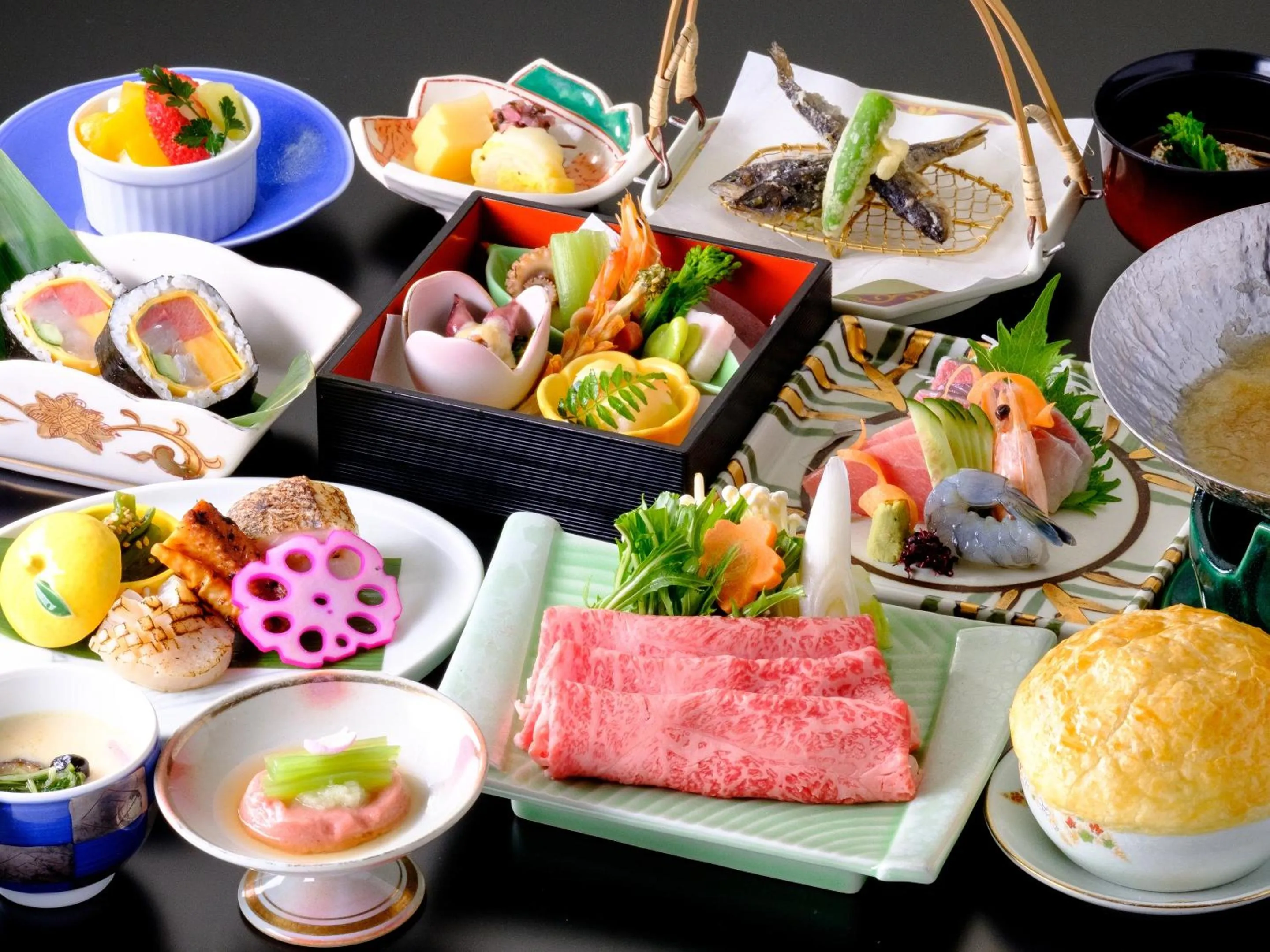 Food in 湯郷グランドホテル Yunogo Onsen Yunogo Grand Hotel