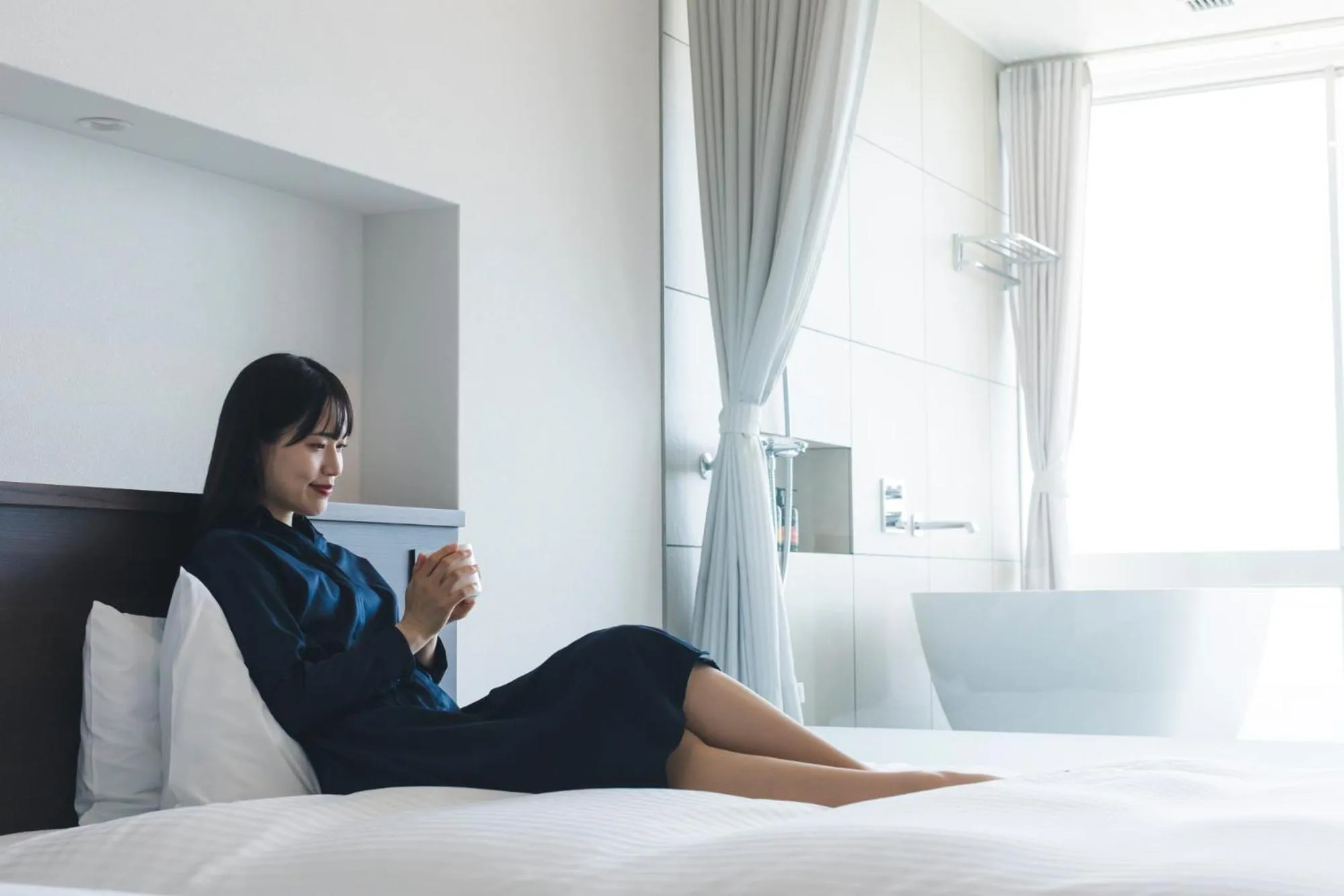 People, Bed in Seaside Hotel Maiko Villa Kobe