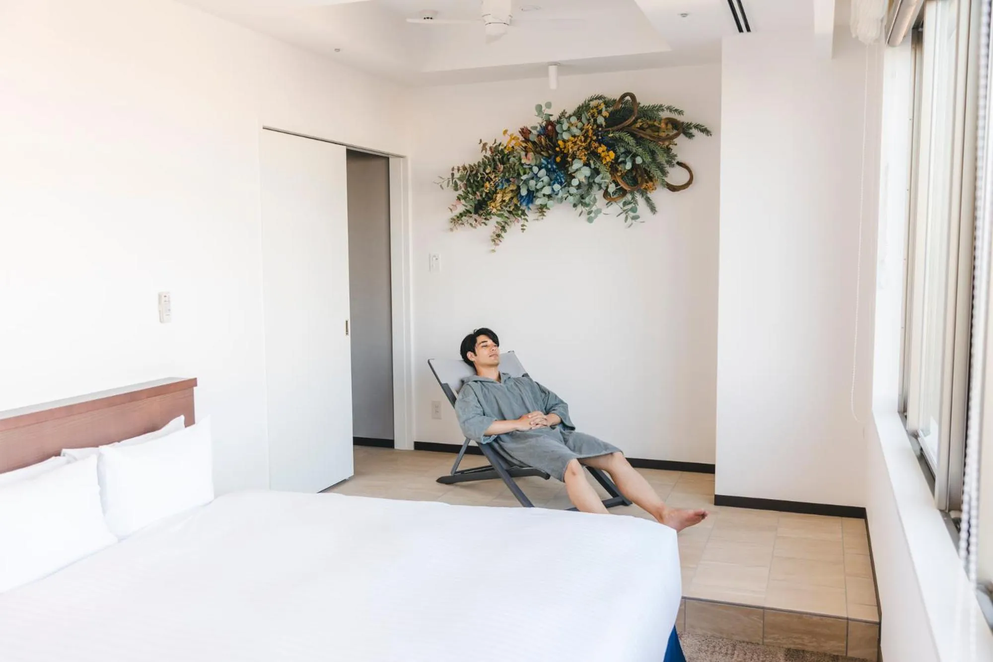 People, Bed in Seaside Hotel Maiko Villa Kobe