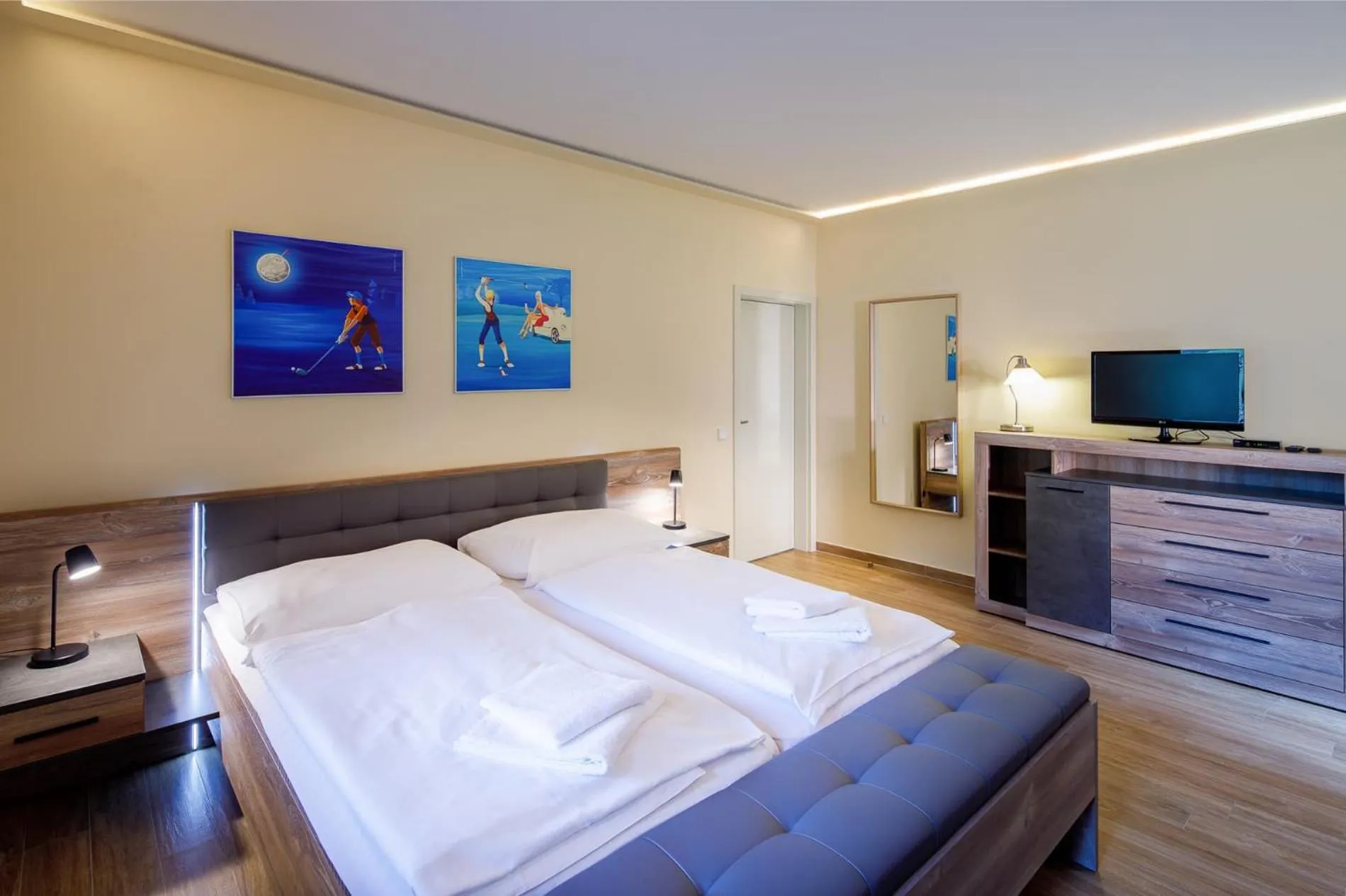 Bed in Hotel Villa Golf Cihelny