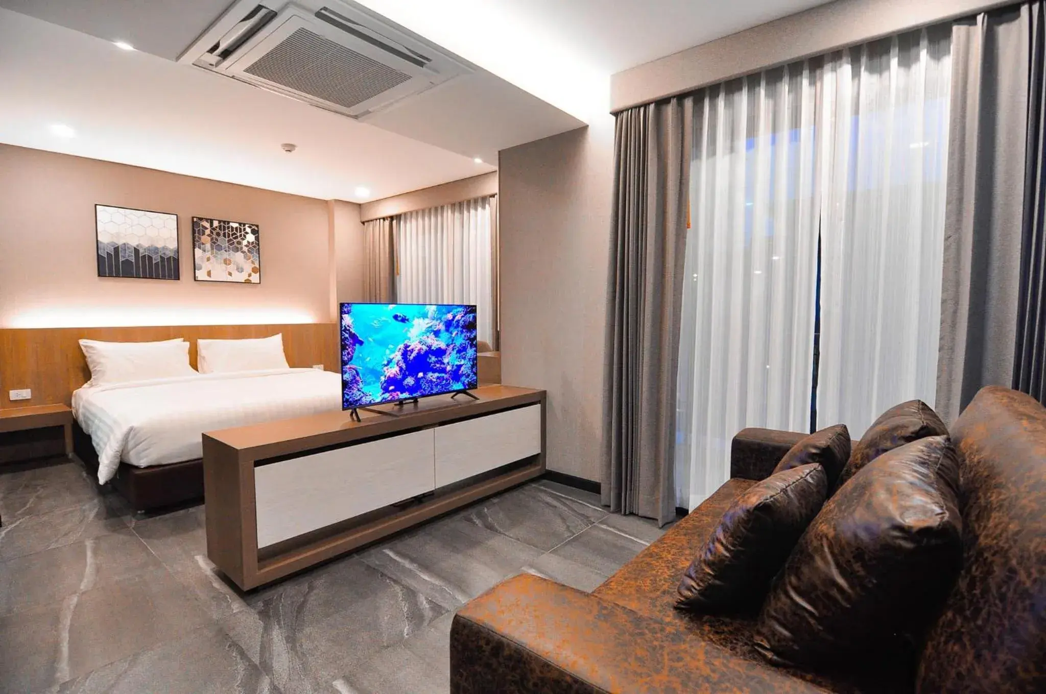 Living room, Bed in The S Block Condotel Living room, Bed in The S Block Condotel