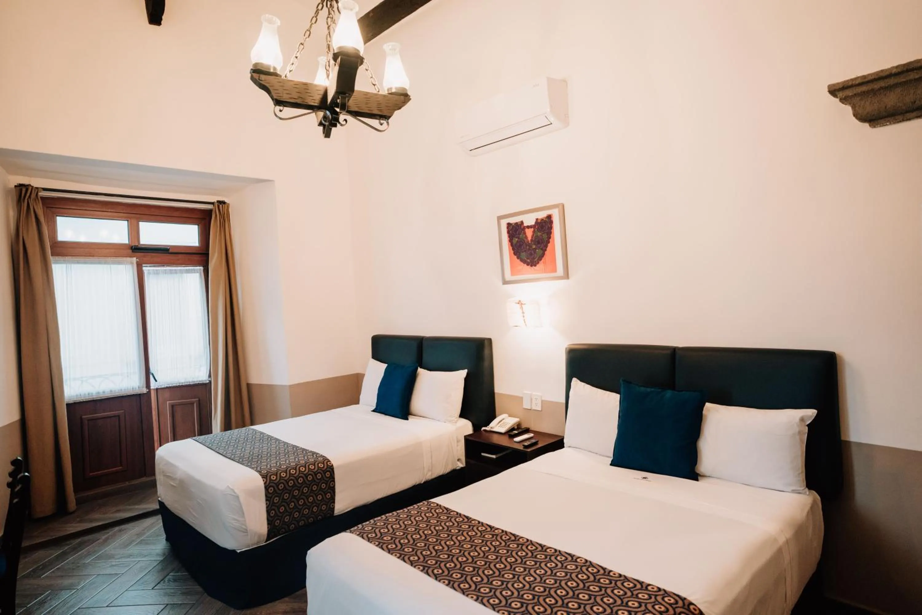 Bed in Hotel San Pedro Puebla