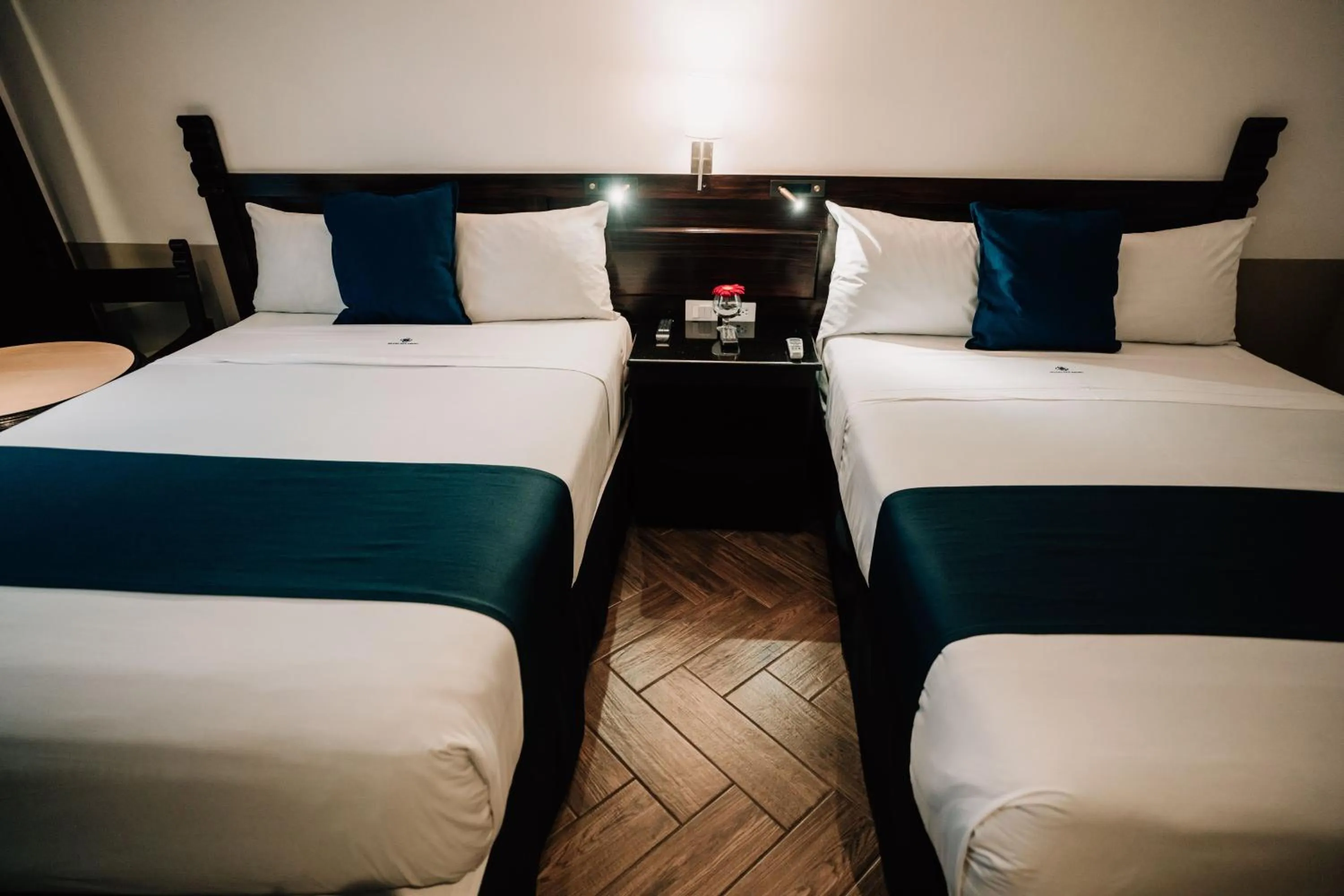 Bed in Hotel San Pedro Puebla