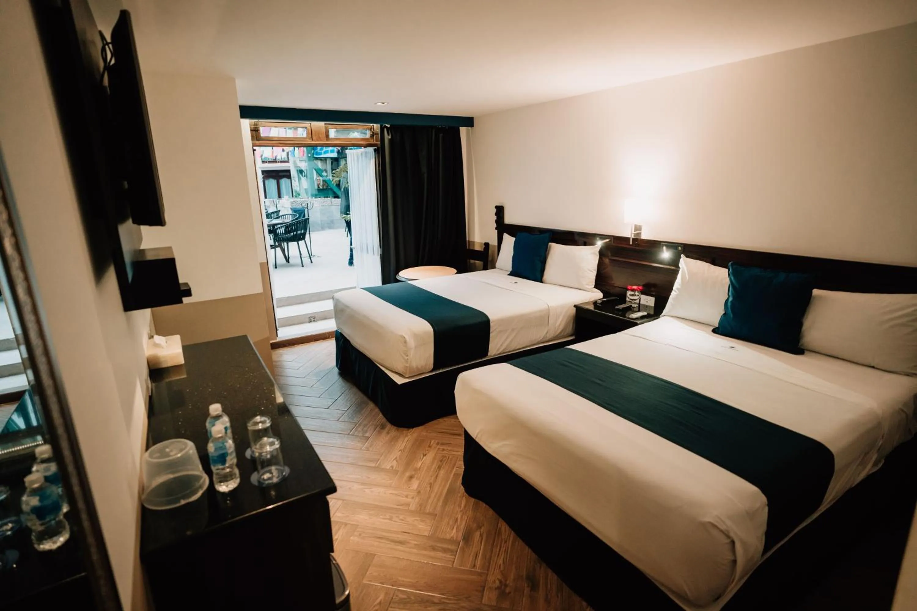 Bed in Hotel San Pedro Puebla