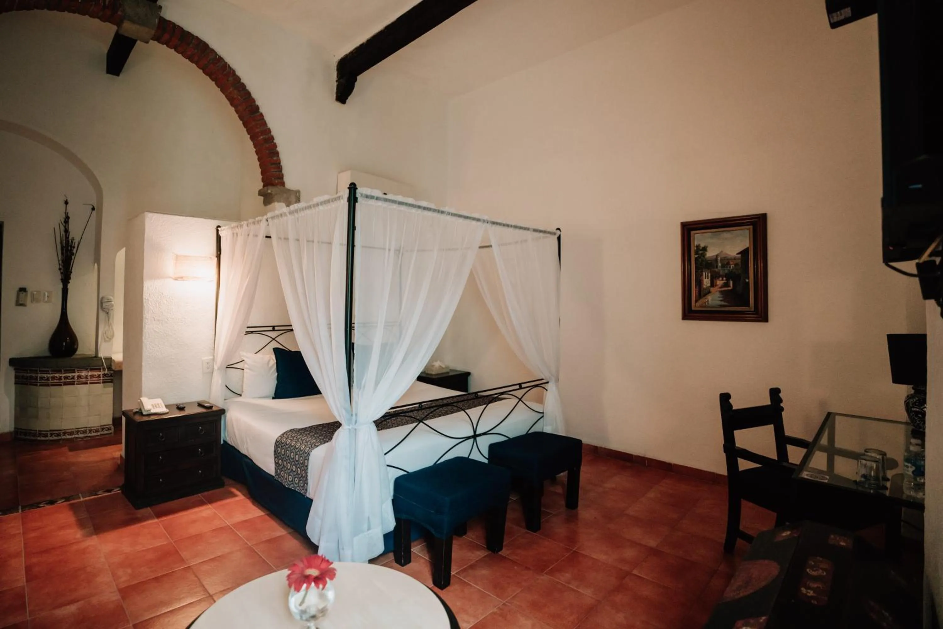 Bed in Hotel San Pedro Puebla