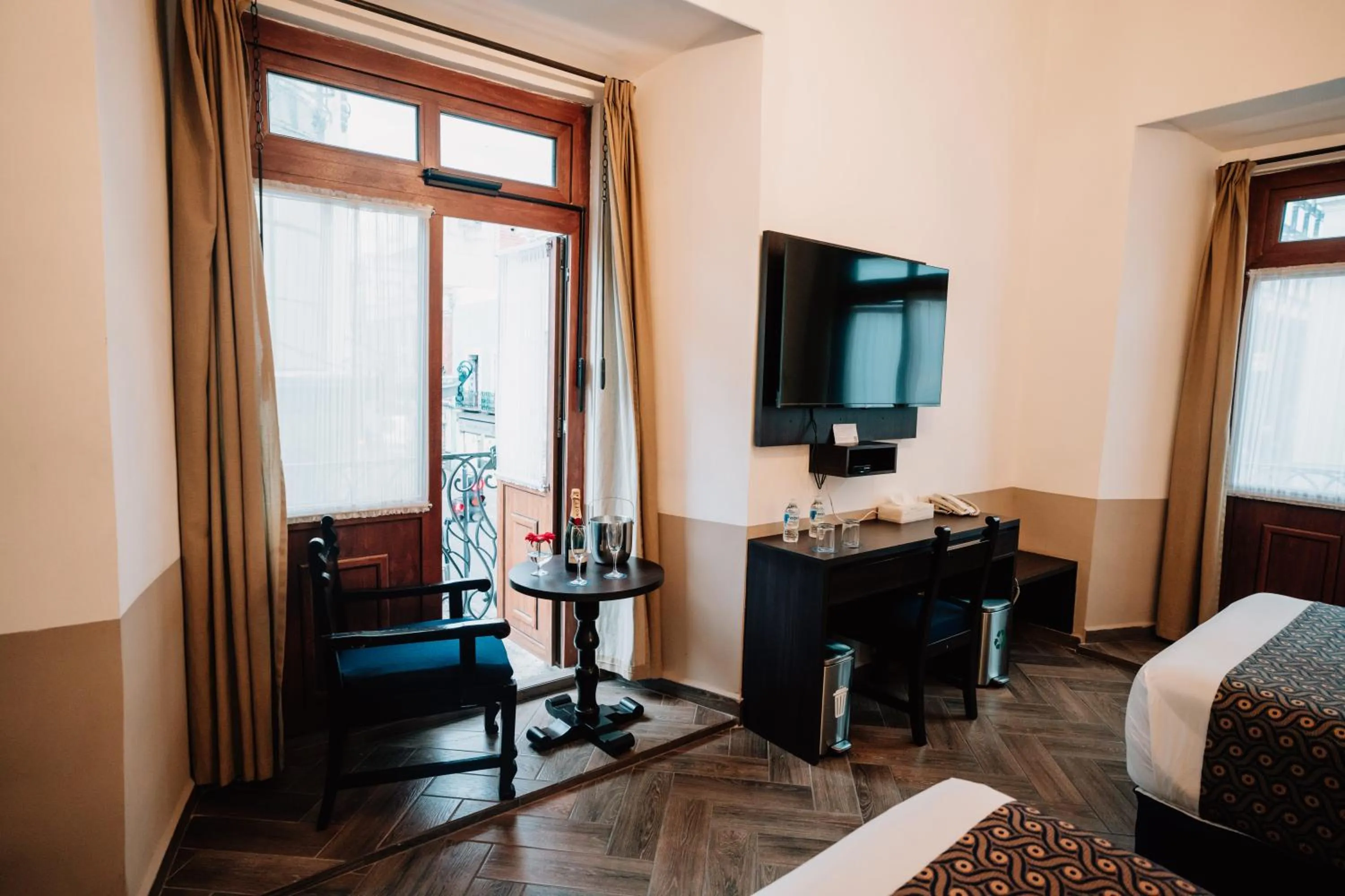 Bed in Hotel San Pedro Puebla