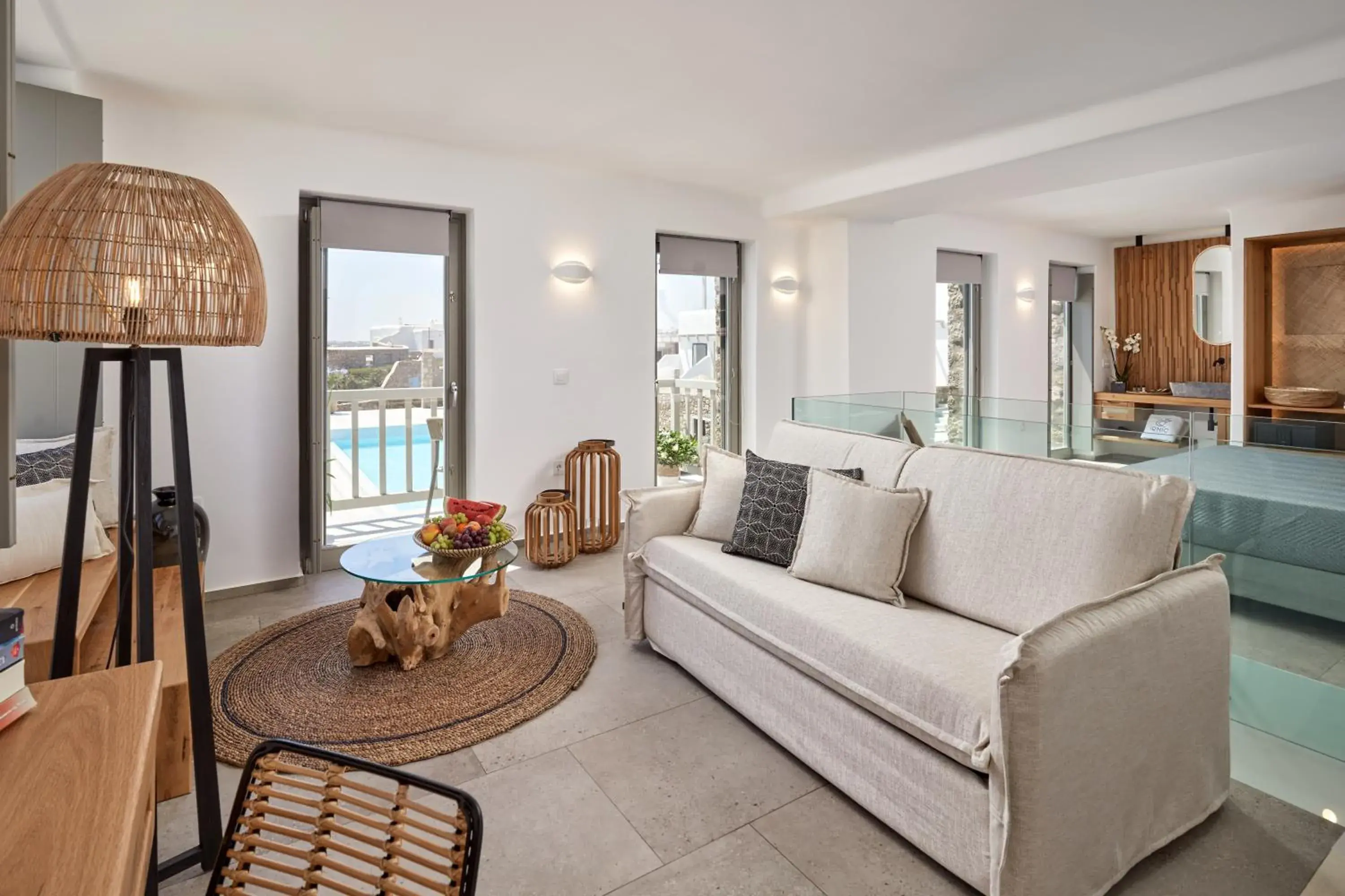 Pool view in Ionic Suites Pool view in Ionic Suites