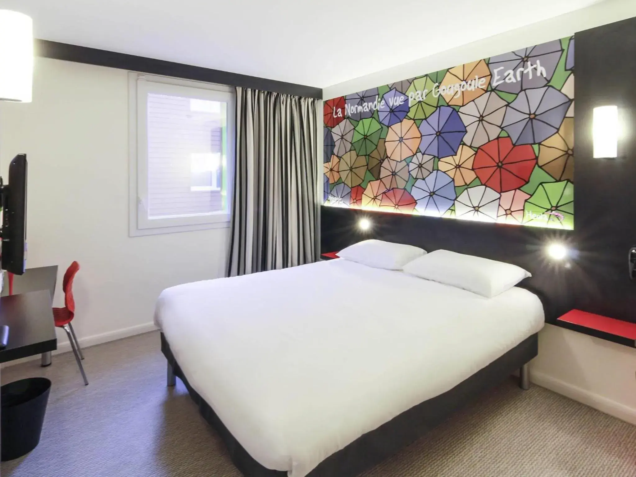 Bedroom, Bed in ibis Styles Flers Bedroom, Bed in ibis Styles Flers