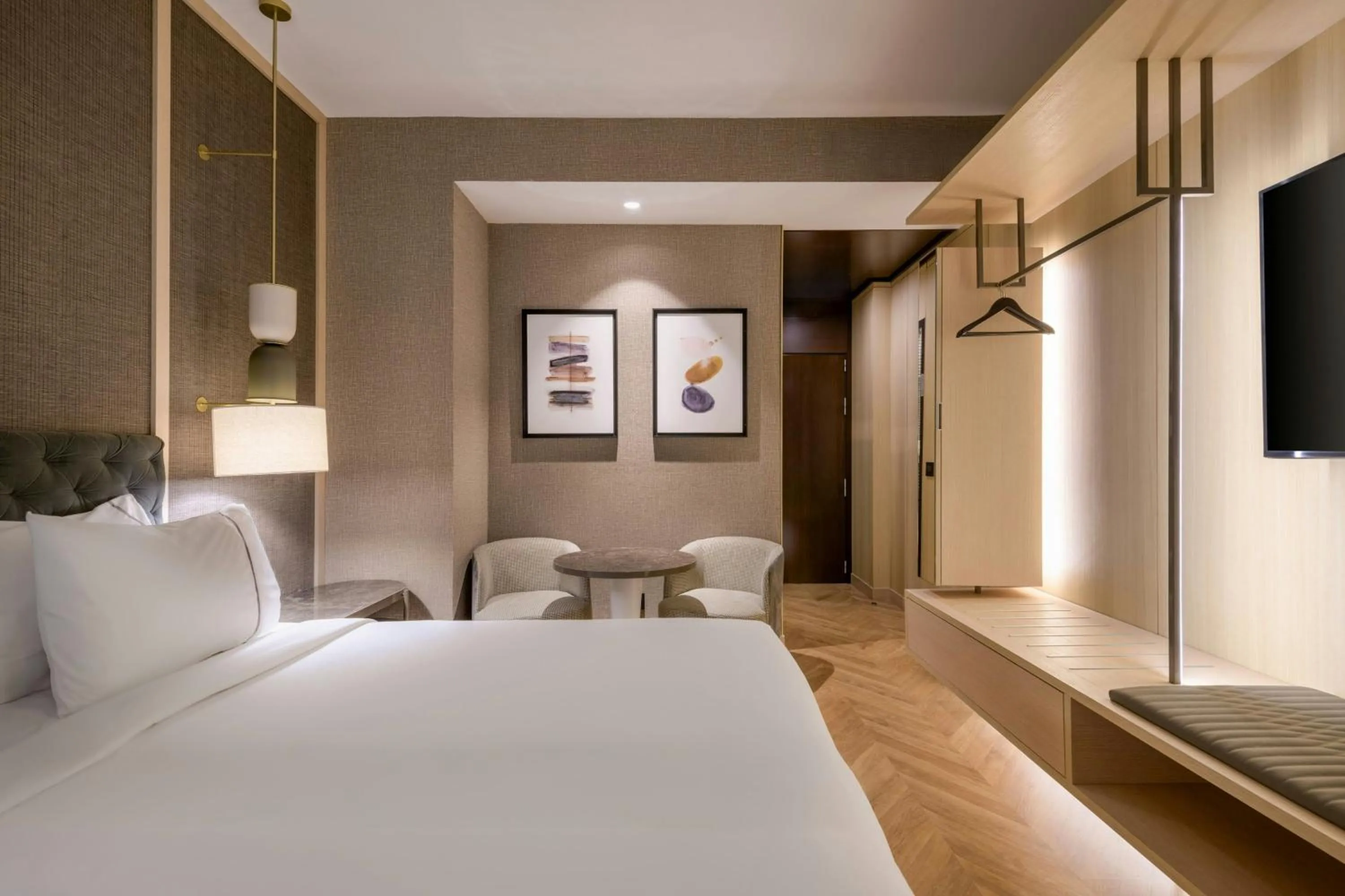 Photo of the whole room, Bed in AC Hotel Firenze by Marriott