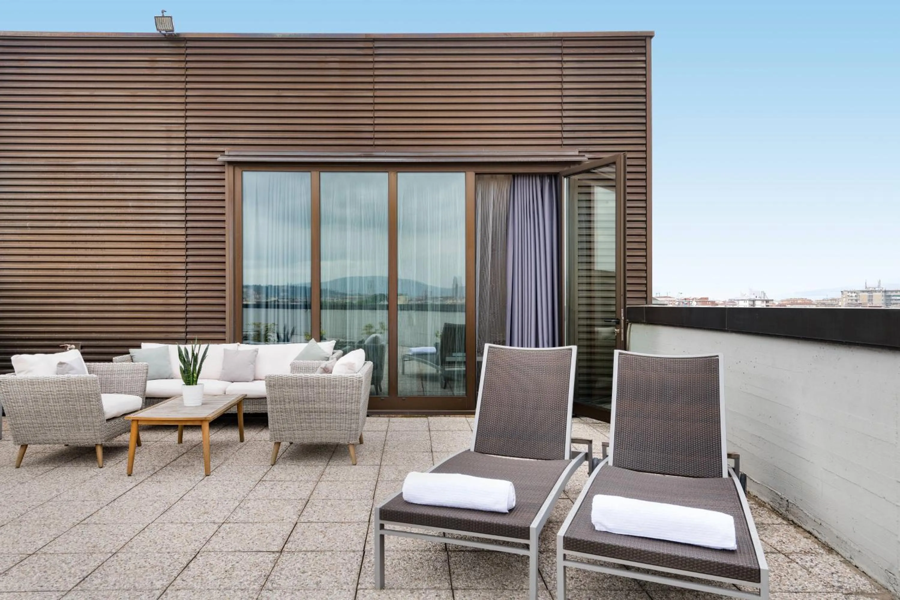 Bedroom in AC Hotel Firenze by Marriott