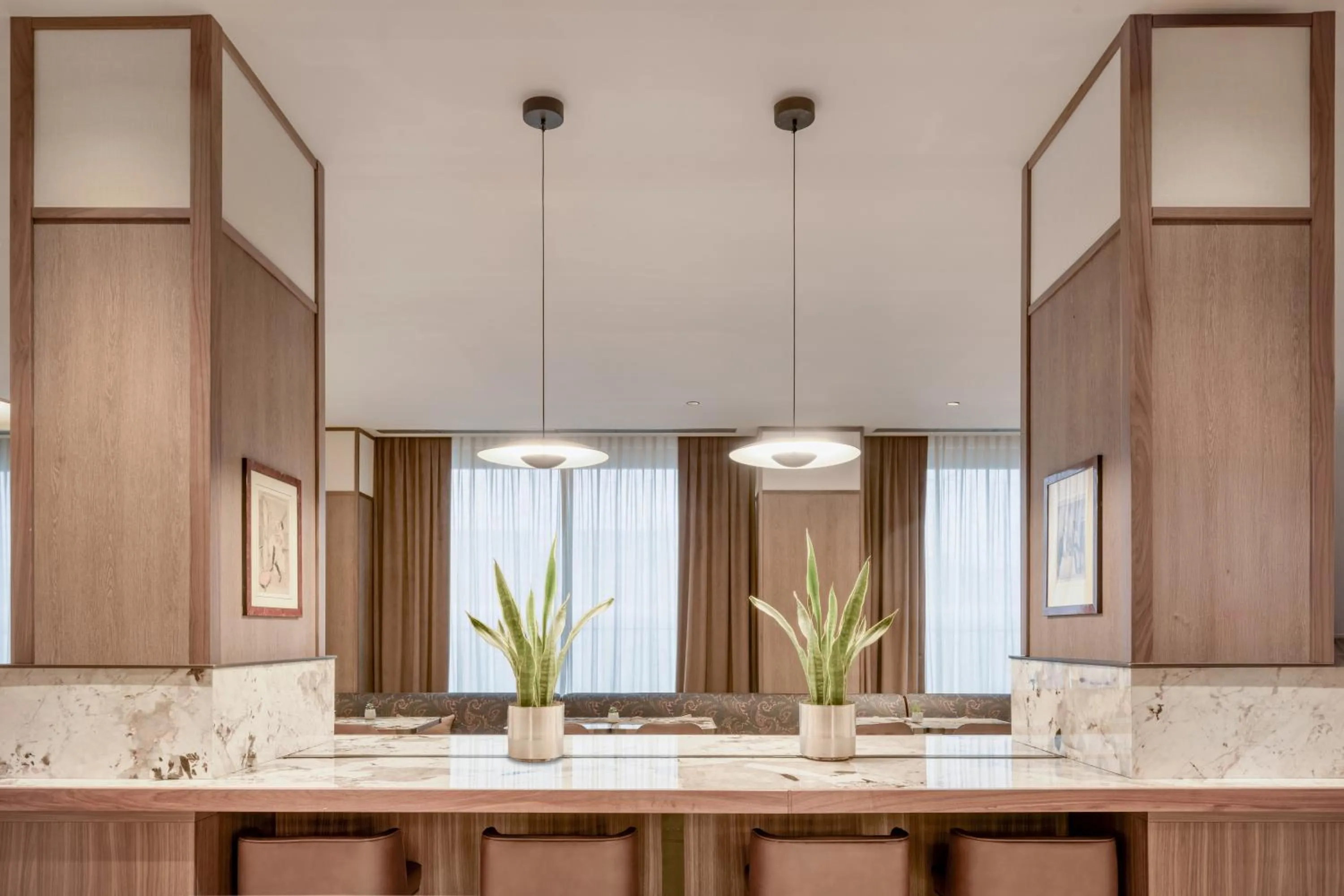 Communal lounge/ TV room in AC Hotel Milano by Marriott