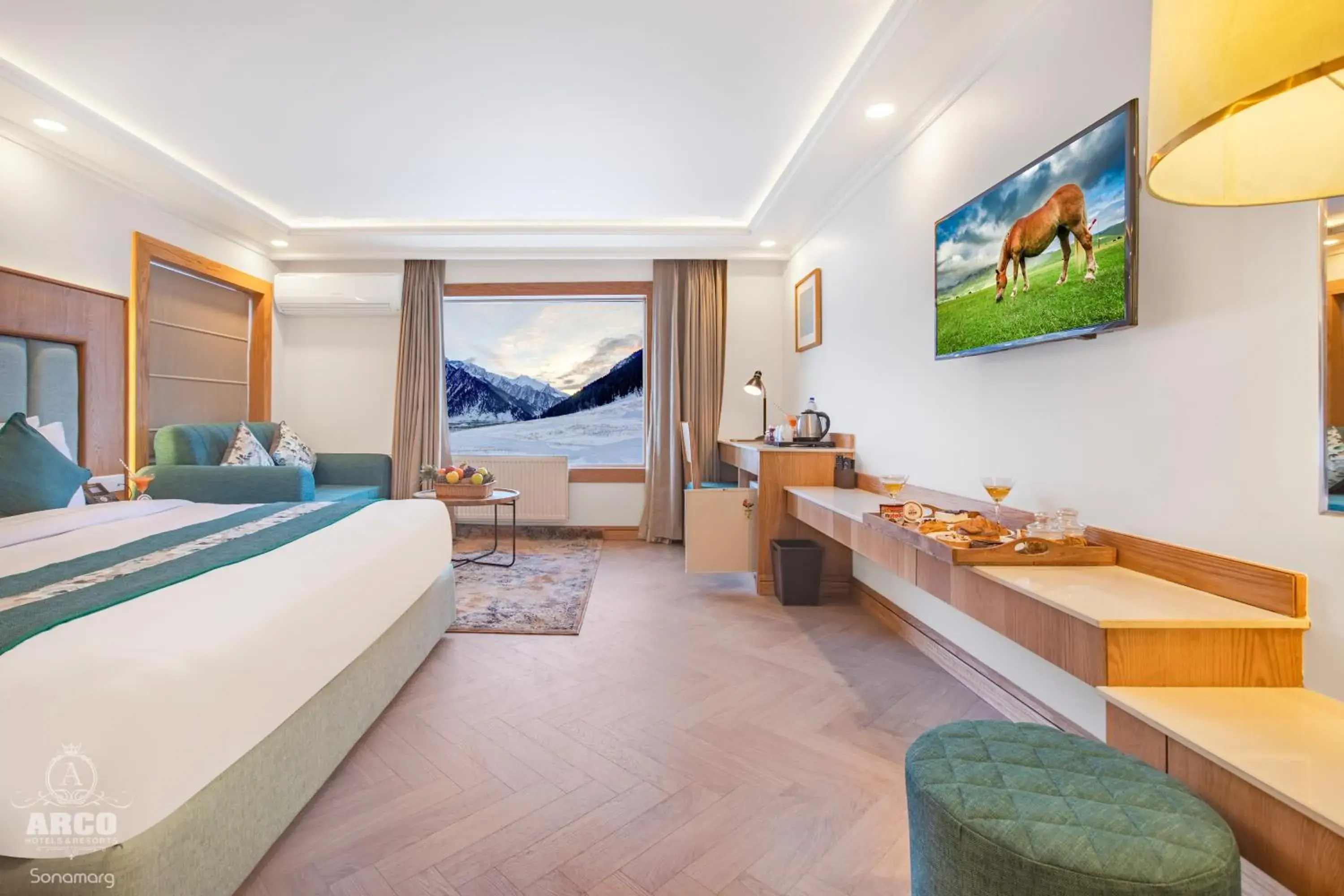 King Room with Mountain View - single occupancy in Arco Hotels & Resorts sonamarg King Room with Mountain View - single occupancy in Arco Hotels & Resorts sonamarg