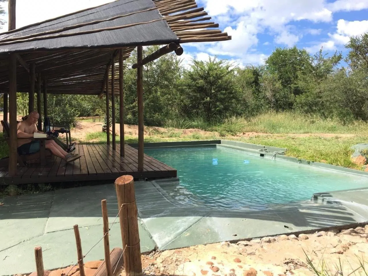 Swimming pool in The Wild Olive Tree Camp
