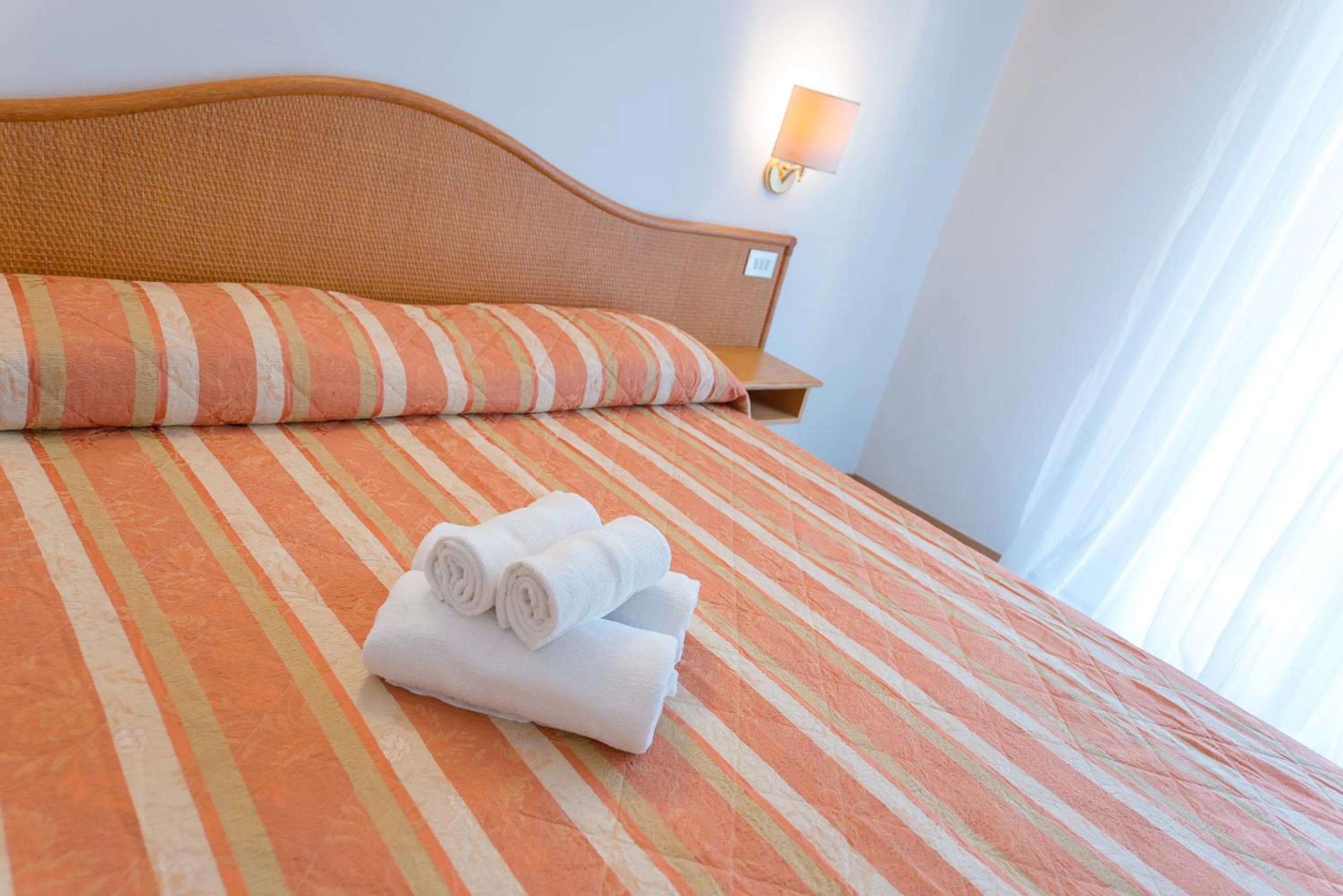 Decorative detail, Bed in Hotel Falco