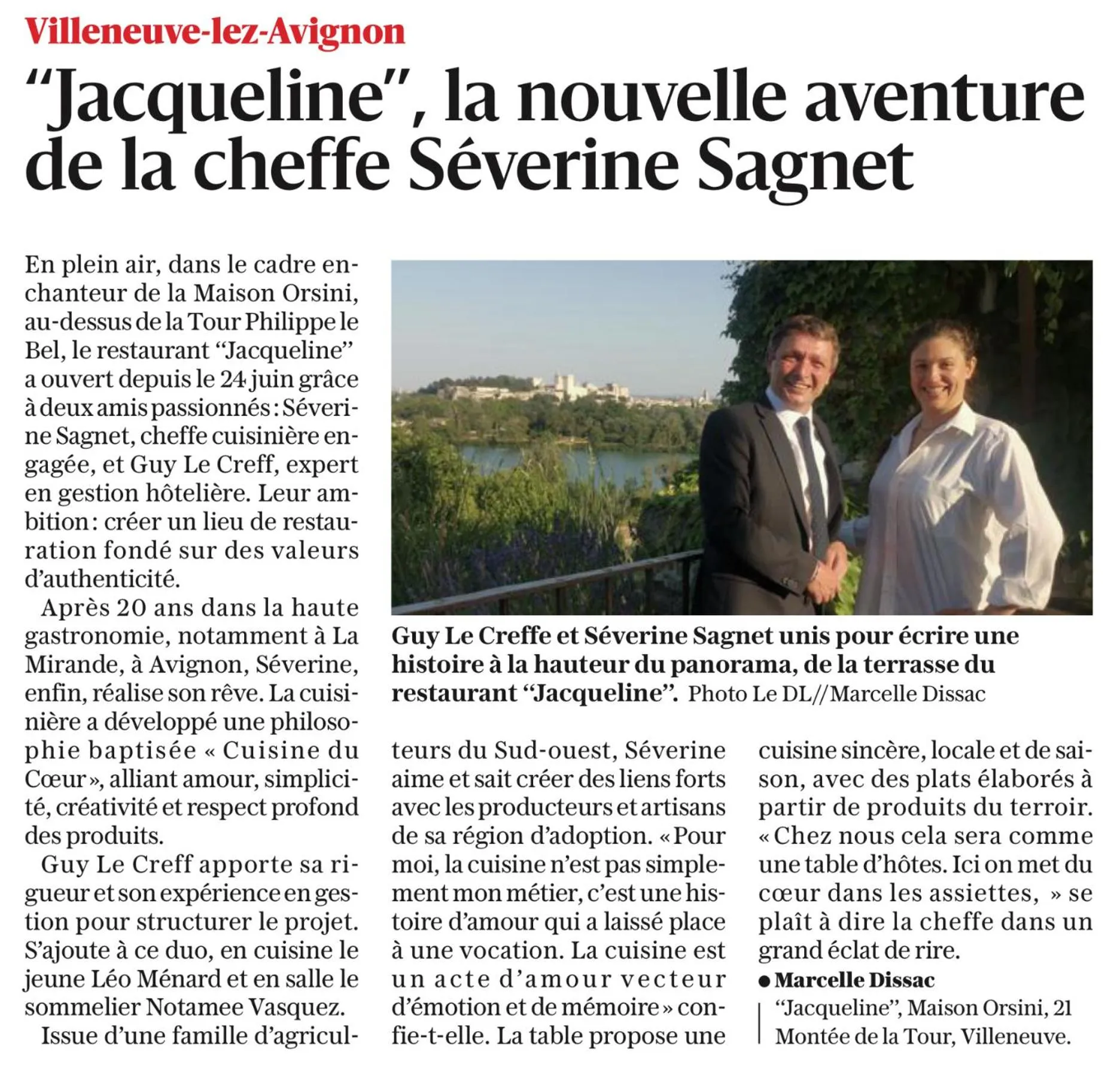 Restaurant/places to eat in Maison Orsini