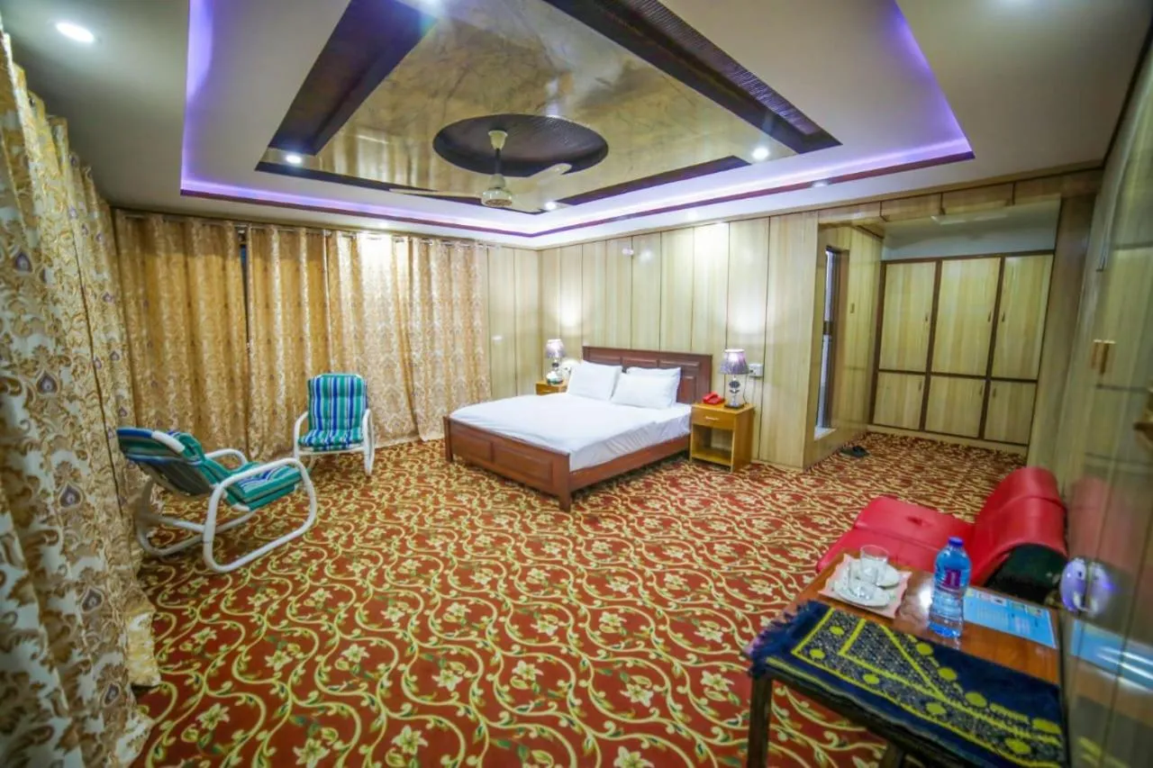 Bed in Skardu View Point Hotel