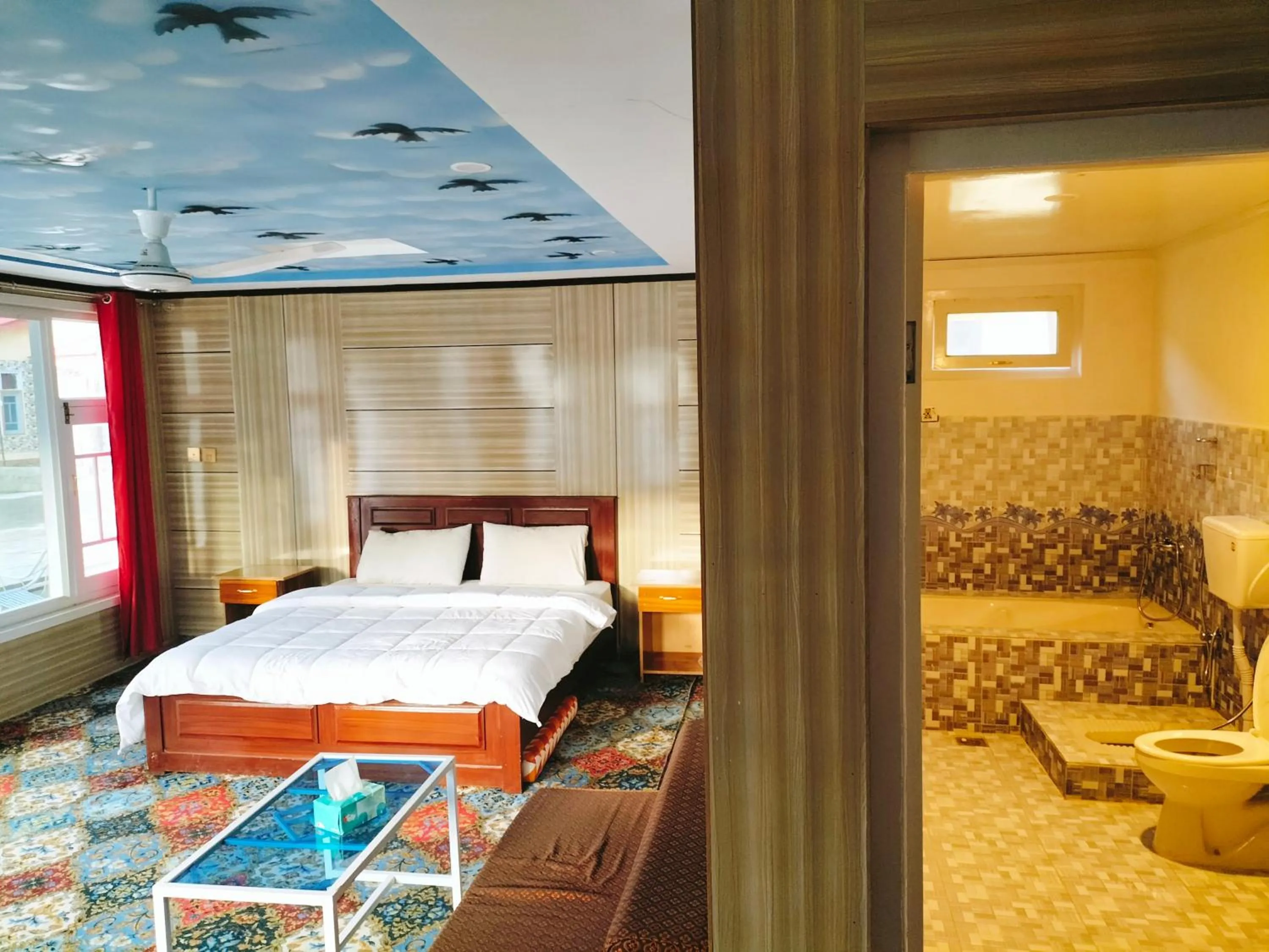 Photo of the whole room, Bed in Skardu View Point Hotel