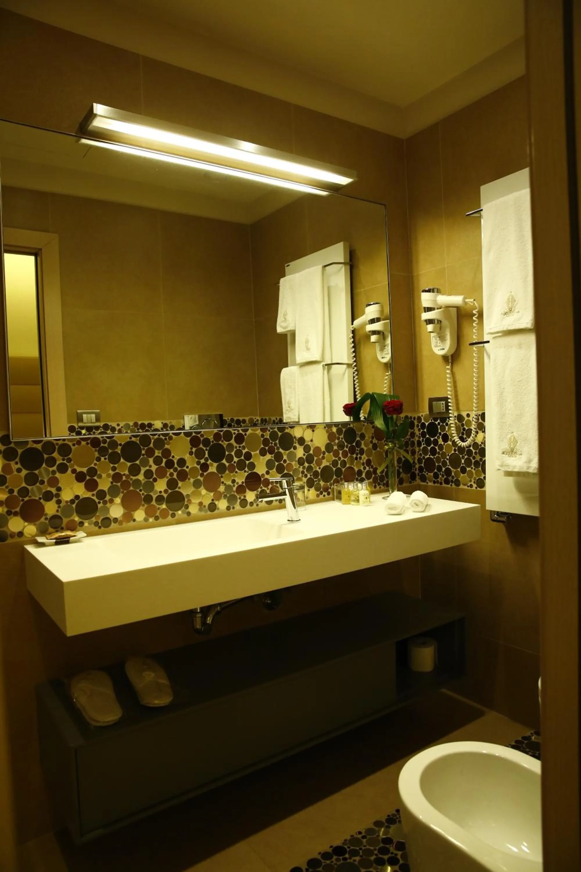 Bathroom in Augustana House and Suites