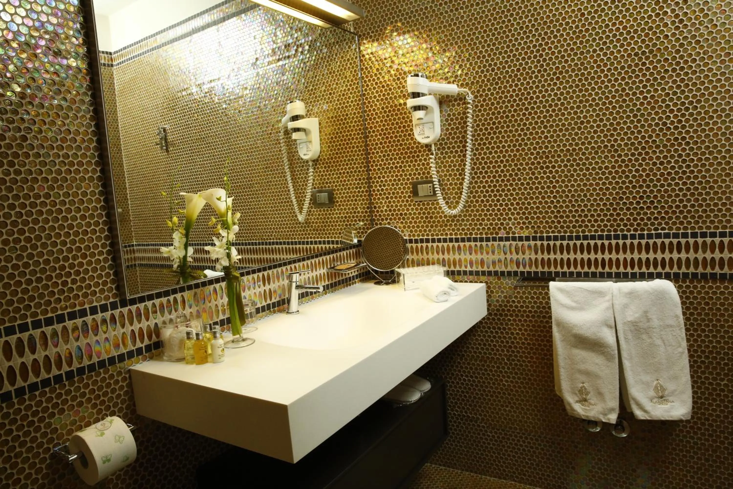 Bathroom in Augustana House and Suites