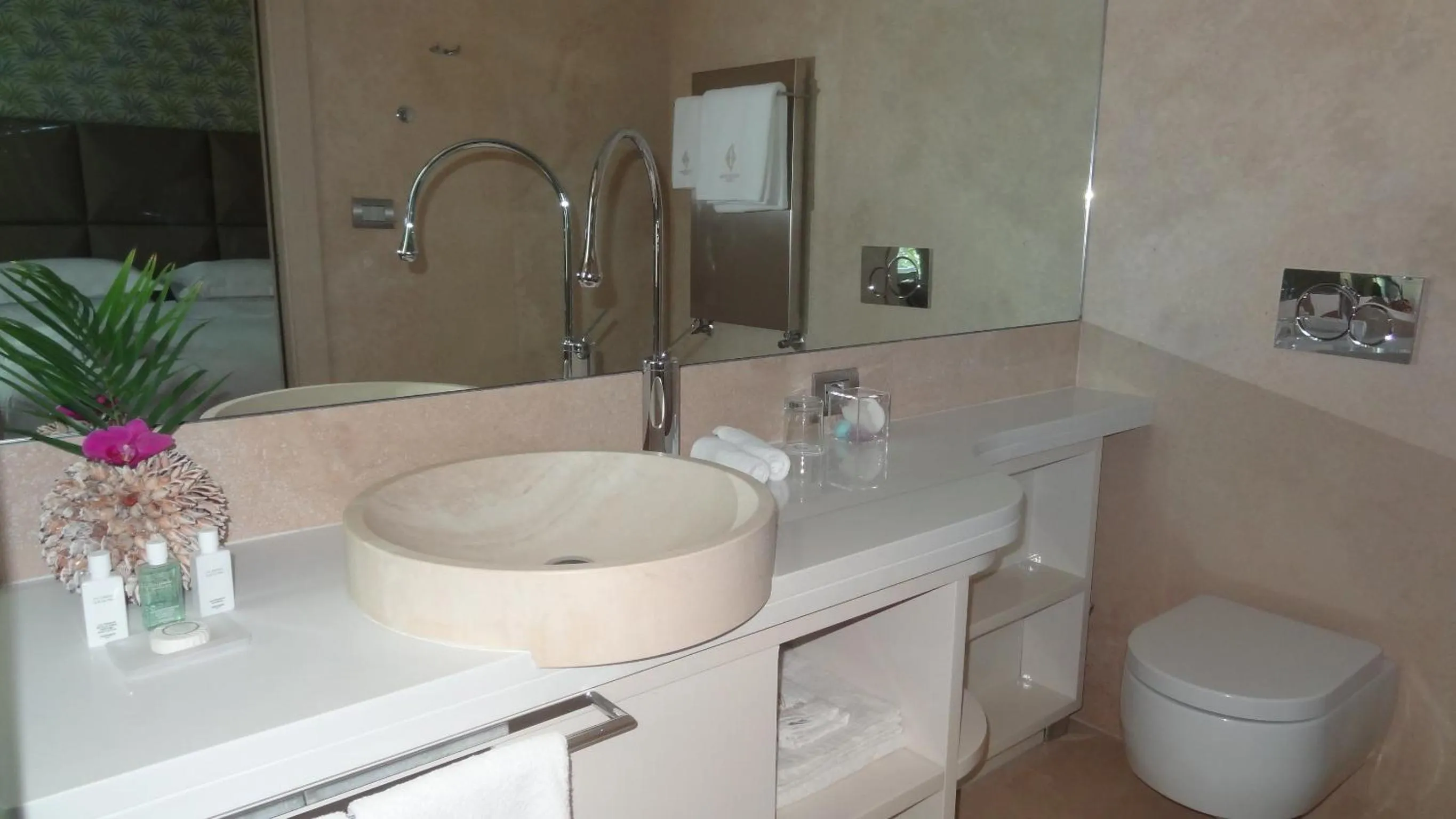 Bathroom in Augustana House and Suites