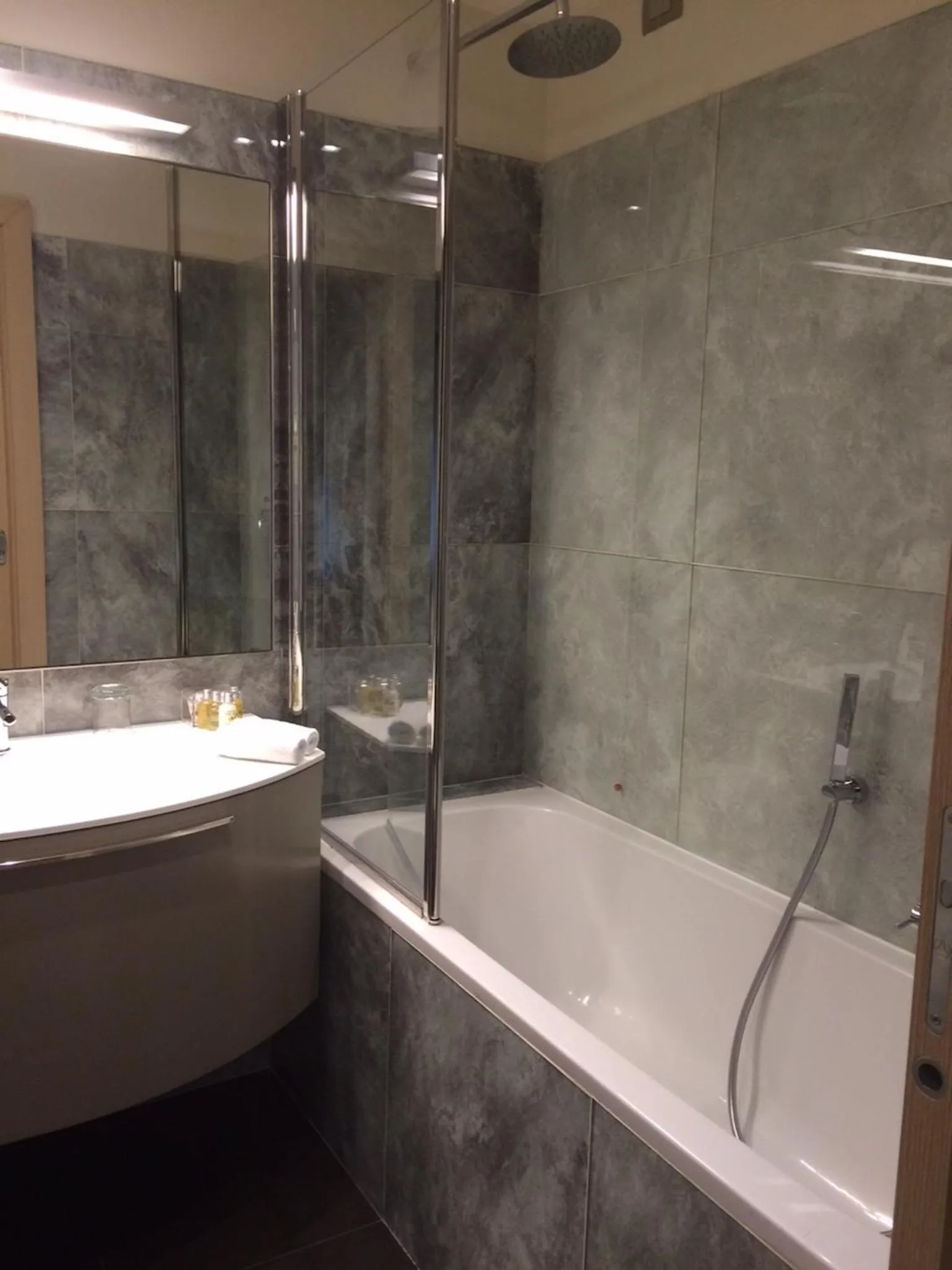 Bathroom in Augustana House and Suites
