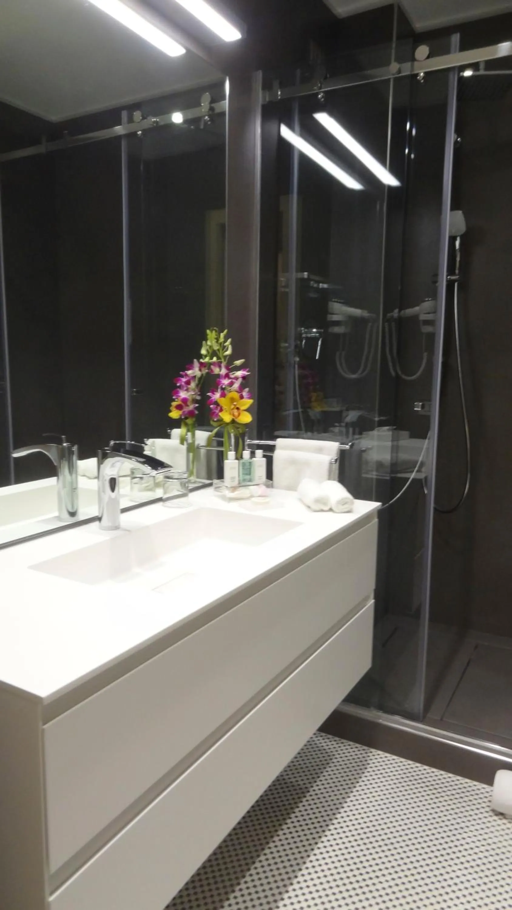 Bathroom in Augustana House and Suites