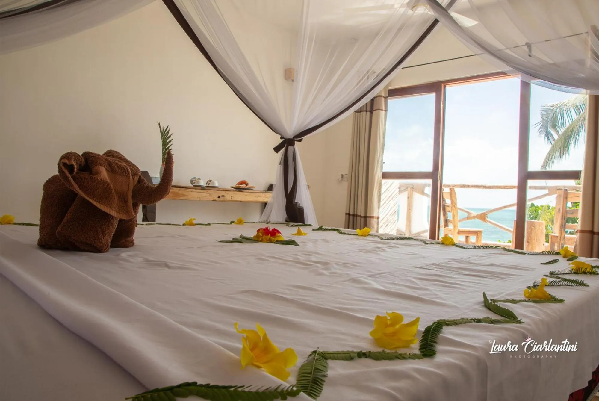 Bed in Uroa Zanzibar Vera Beach Hotel by Moonshine