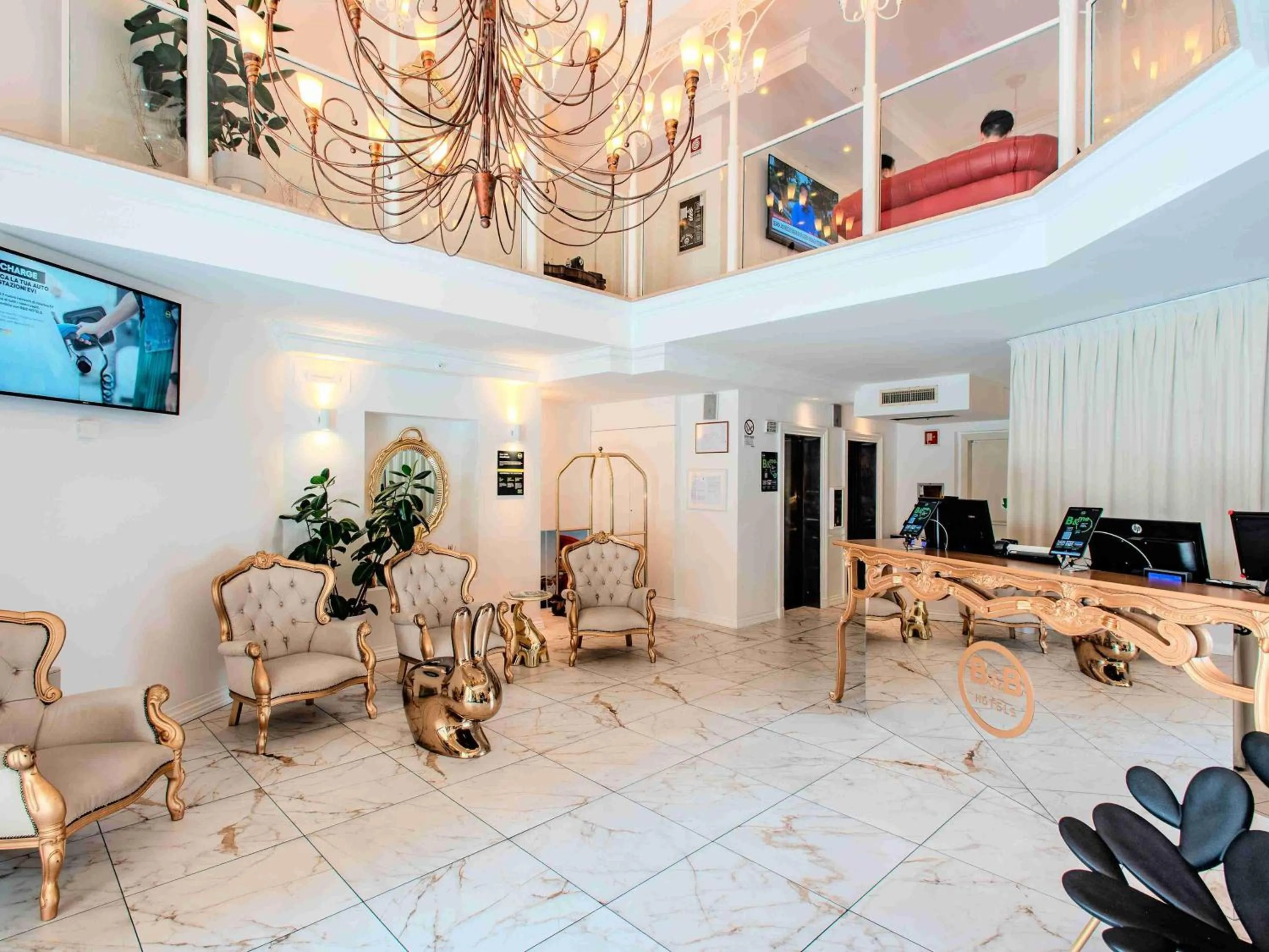 Lobby or reception in B&B Hotel Firenze Laurus Al Duomo