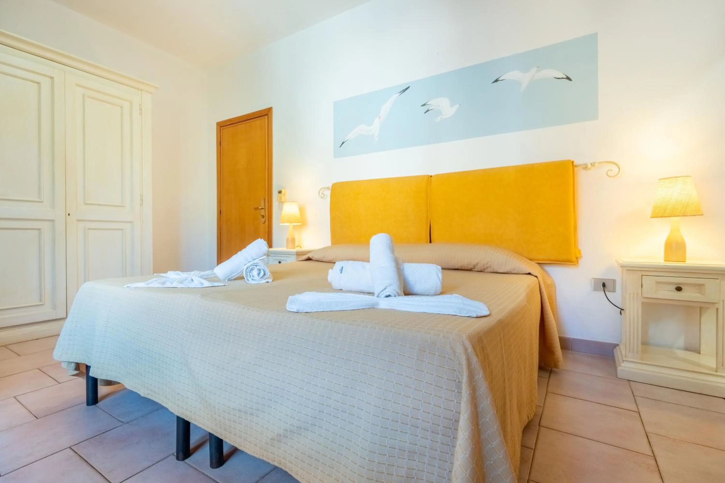 Bed in A.I.R. Hotel Gabbiano