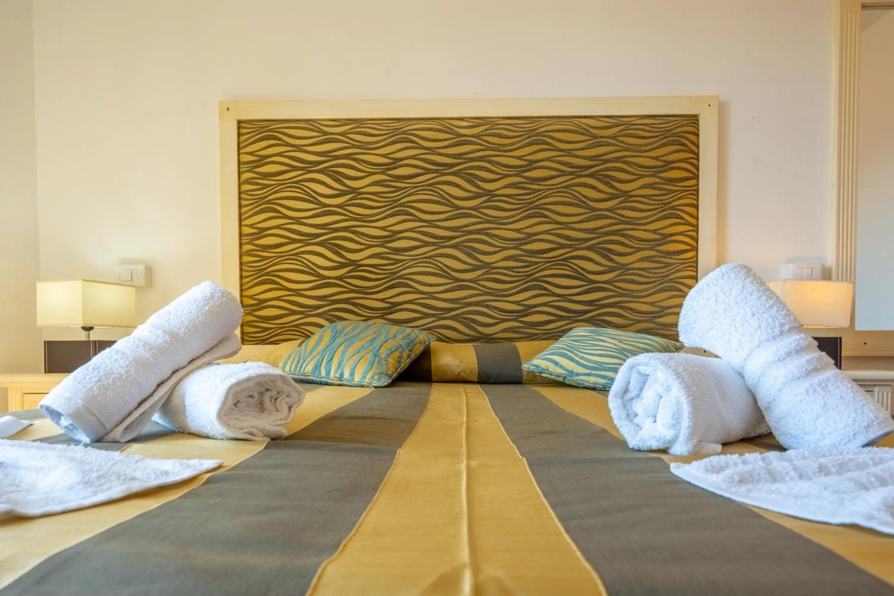 Bed in A.I.R. Hotel Gabbiano