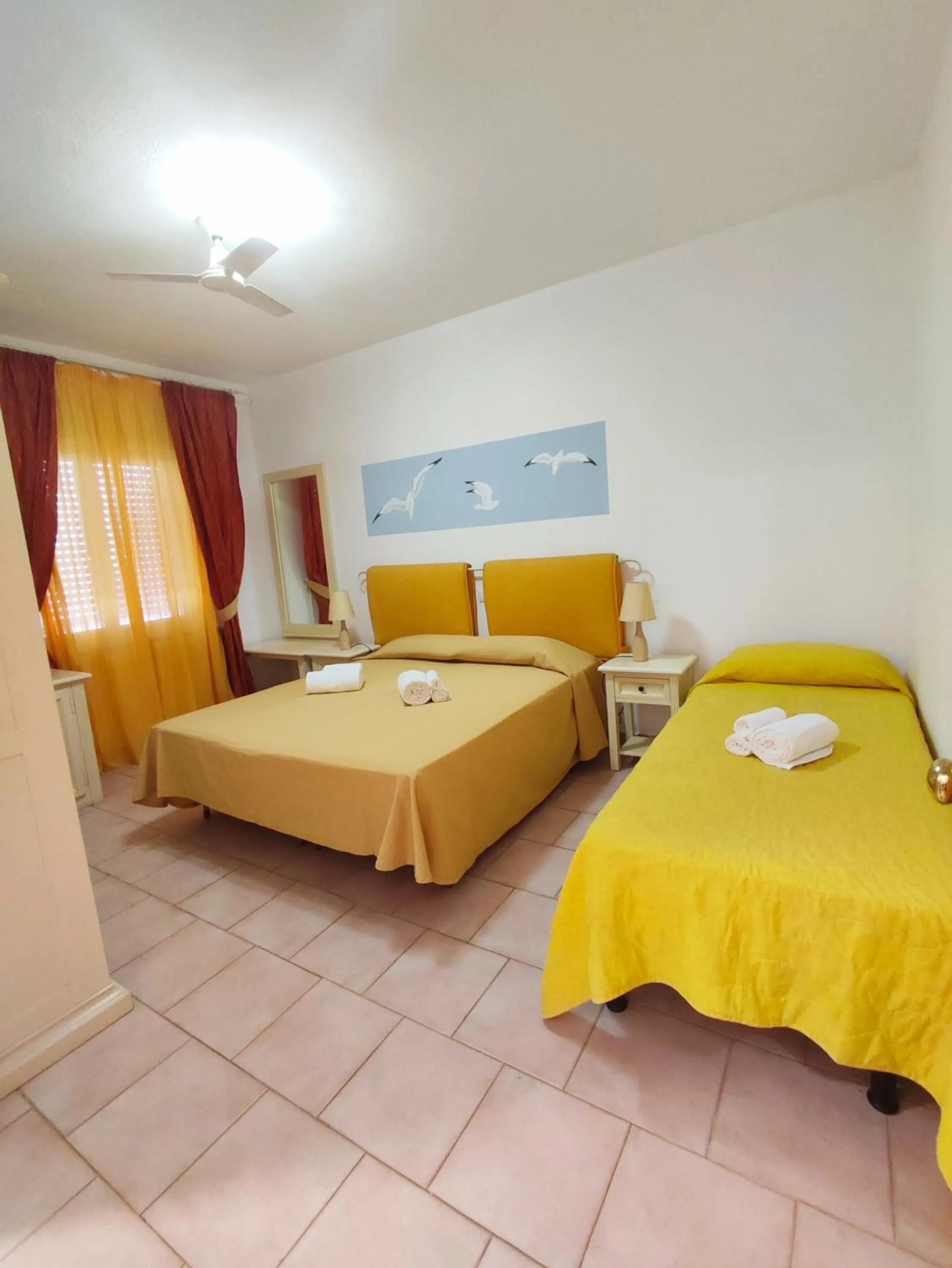 Bed in A.I.R. Hotel Gabbiano