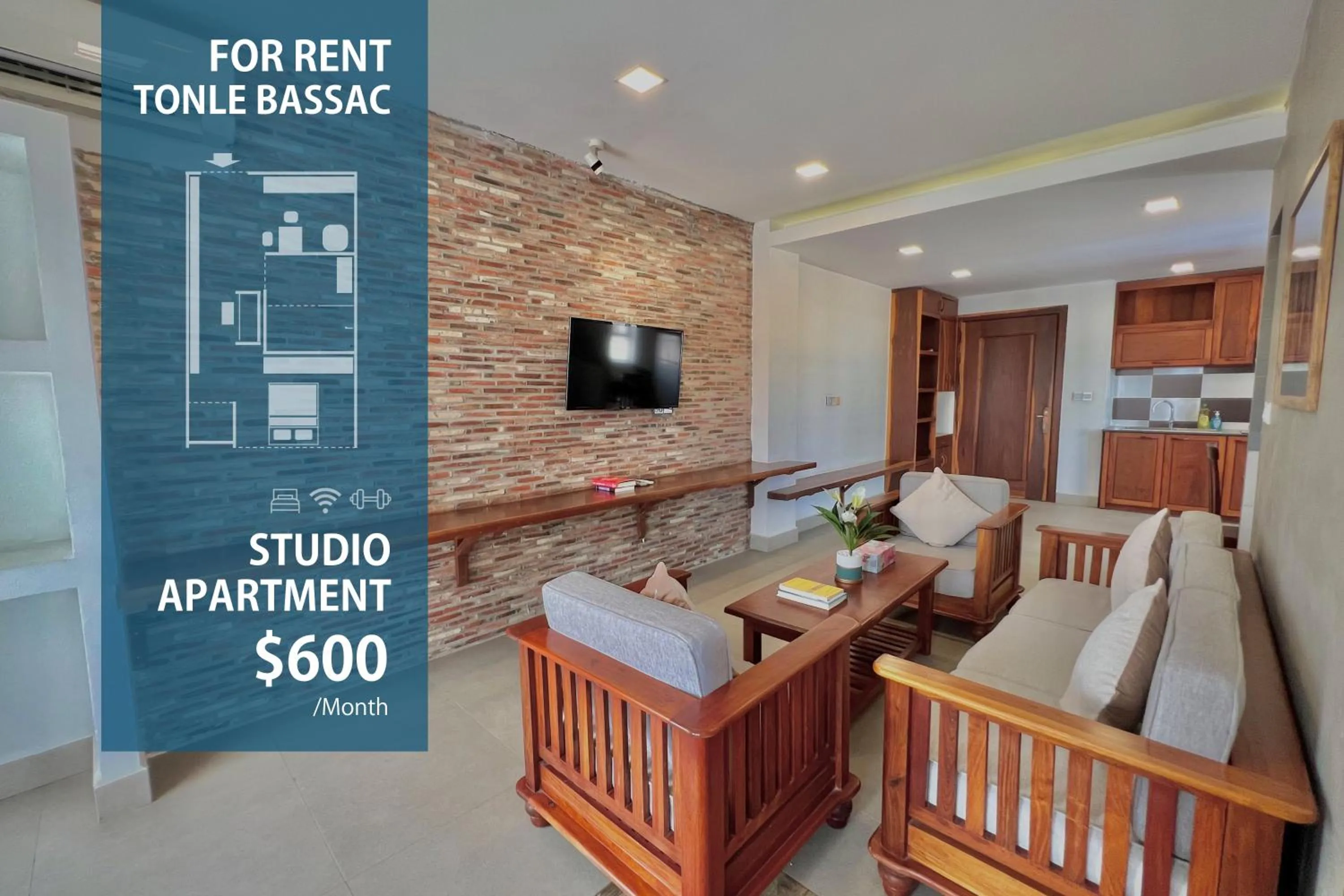 Living room in WH Bassac Residence