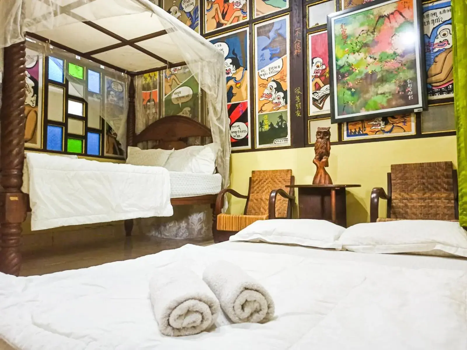 Bed in Omah Eling Medang Kamulan Borobudur Bed in Omah Eling Medang Kamulan Borobudur