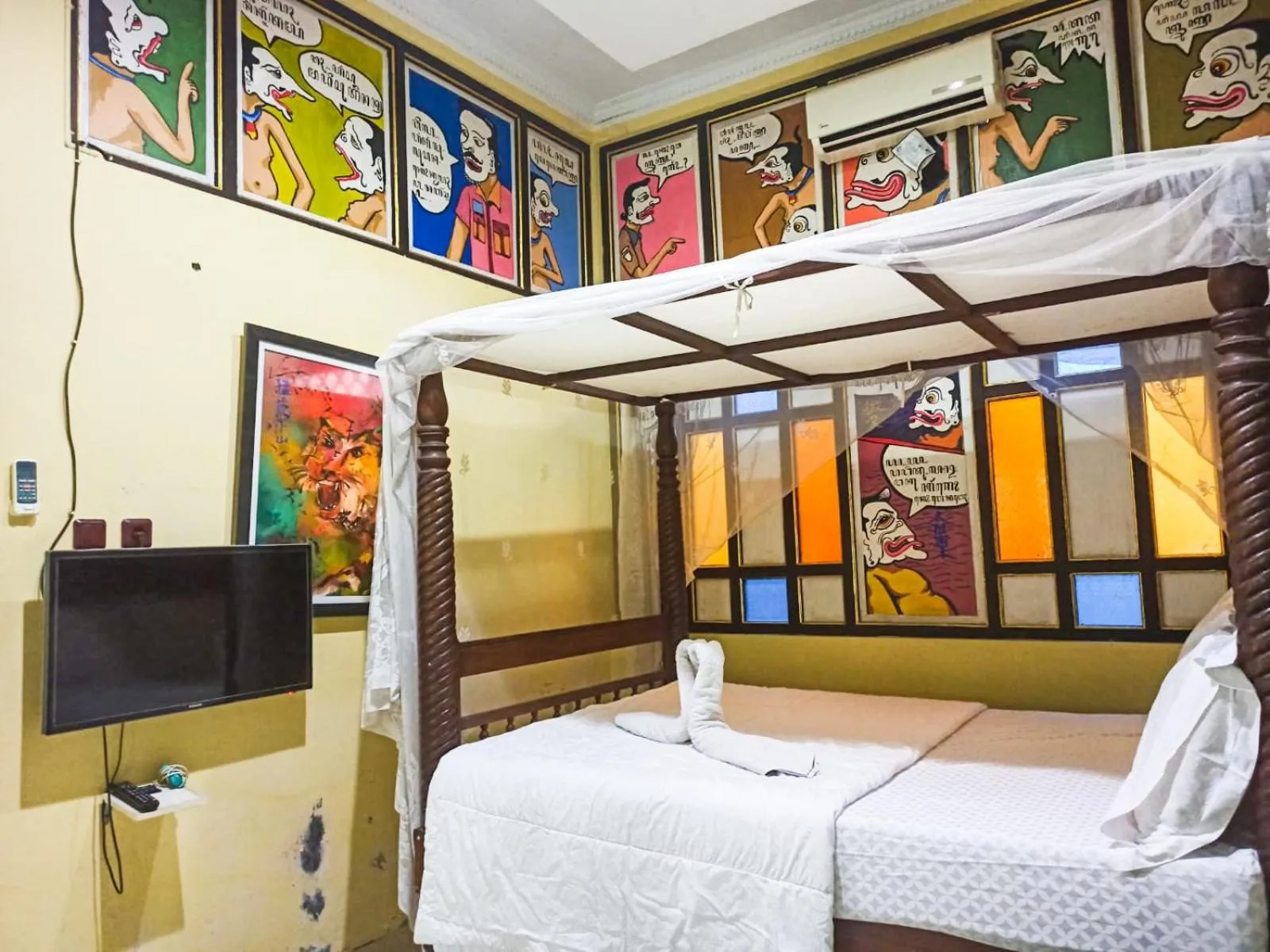 Bed in Omah Eling Medang Kamulan Borobudur