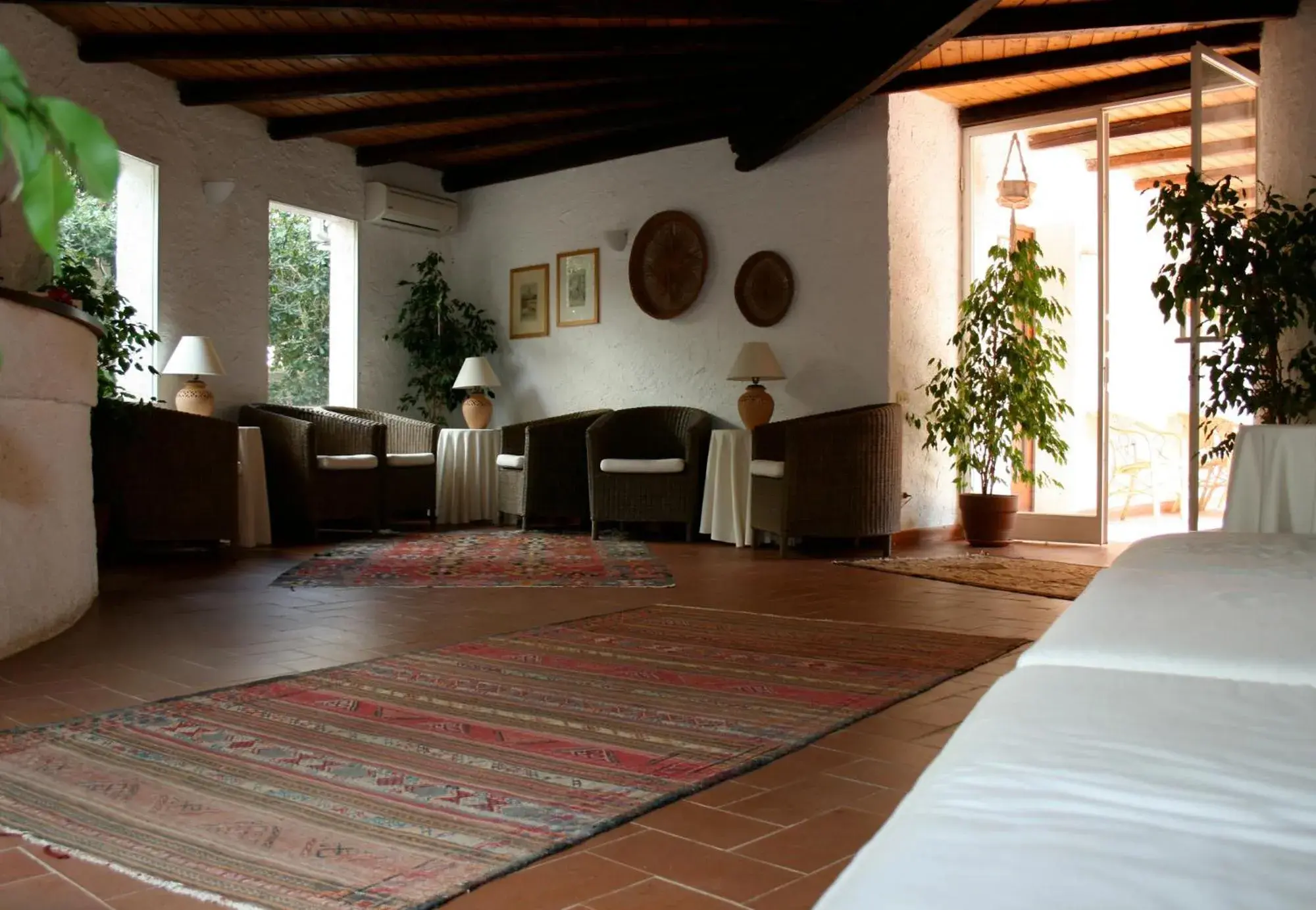 Lobby or reception, Bed in Hotel Villa Mediterranea Lobby or reception, Bed in Hotel Villa Mediterranea