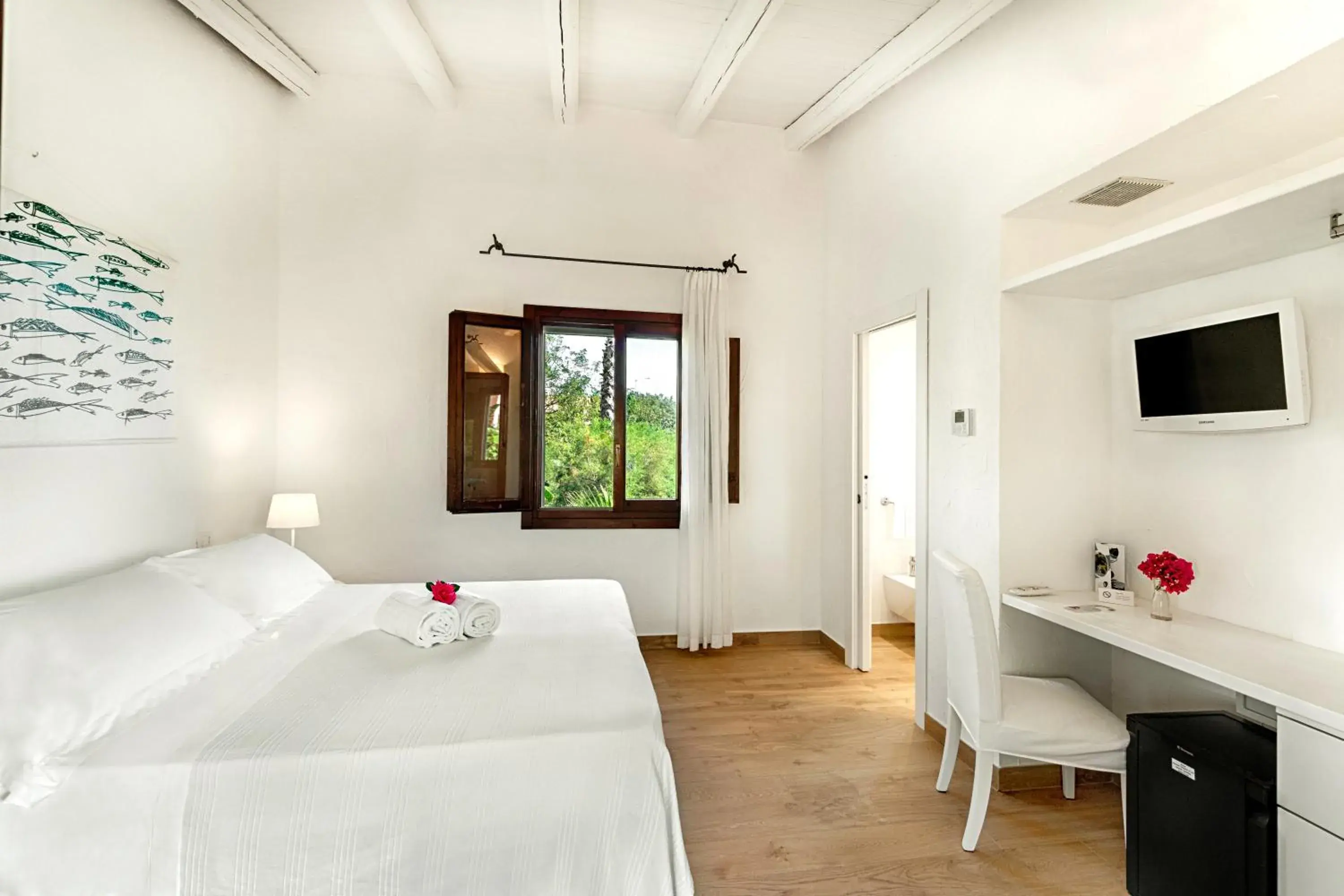 Photo of the whole room, Bed in Hotel Villa Mediterranea Photo of the whole room, Bed in Hotel Villa Mediterranea
