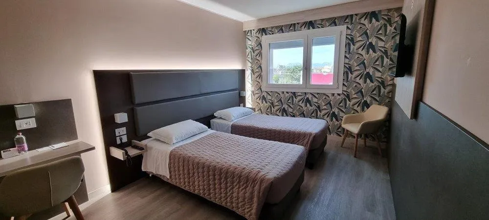 Bed in Art Hotel Udine